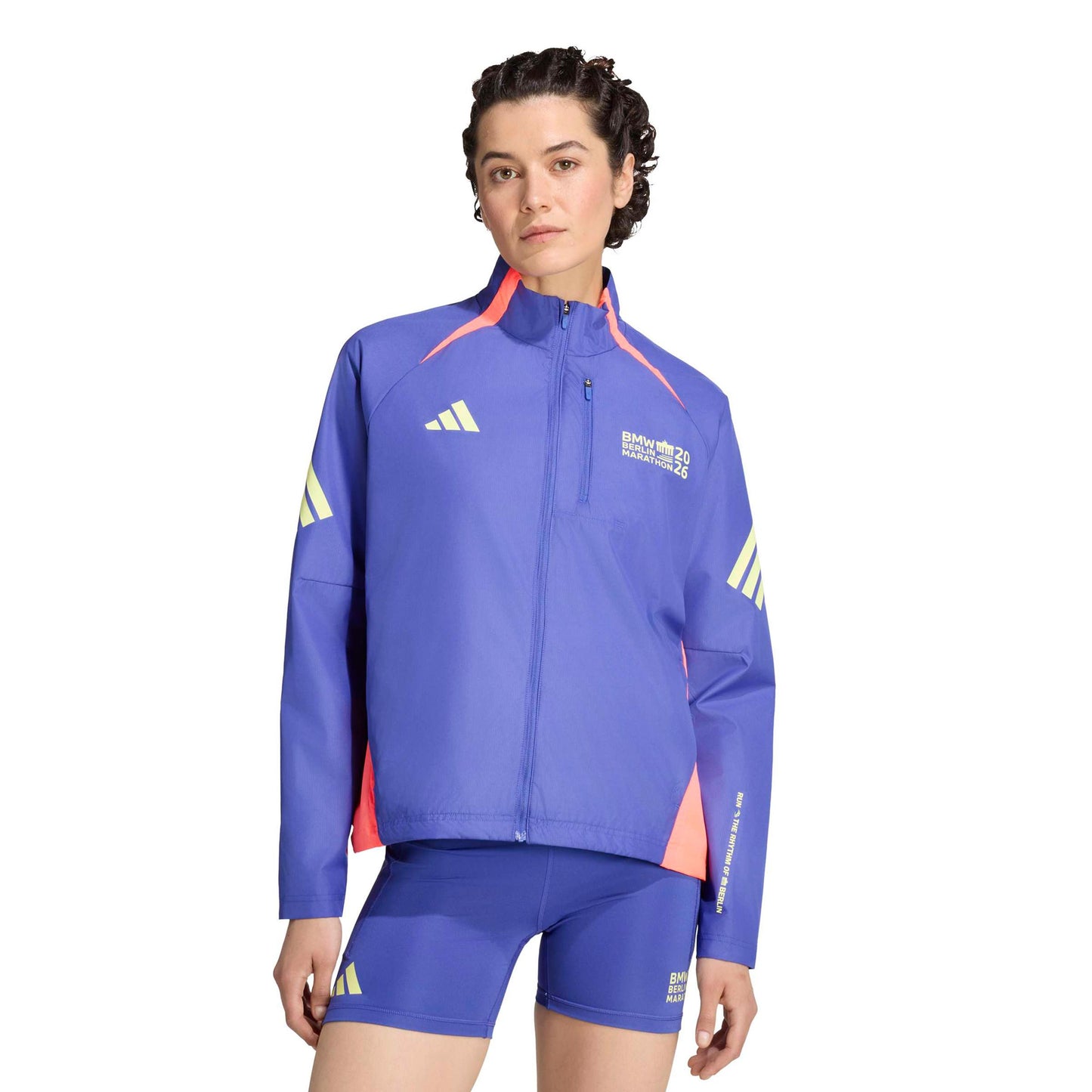 adidas BMW Berlin Running jacket Women - blue, yellow