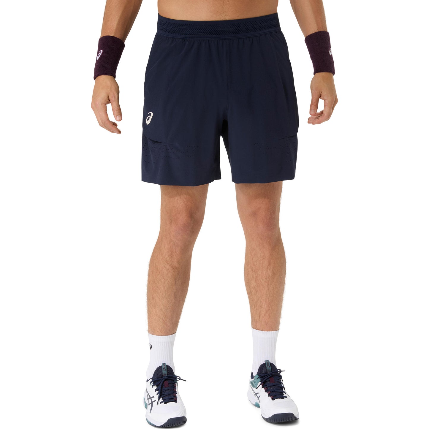 ASICS Match Laser Cut 7in Shorts Men - dark blue