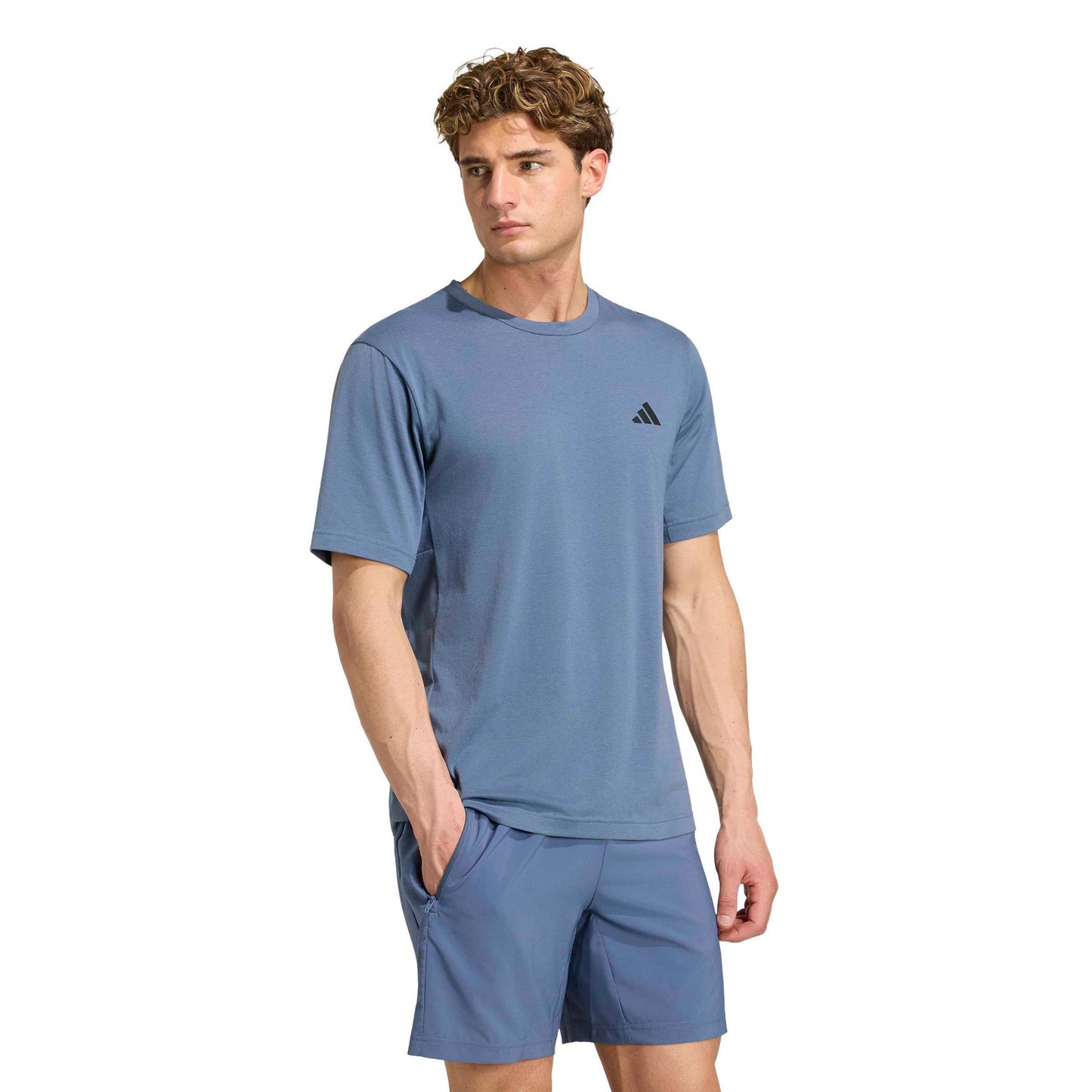 adidas Essentials T-Shirt Men - blue grey