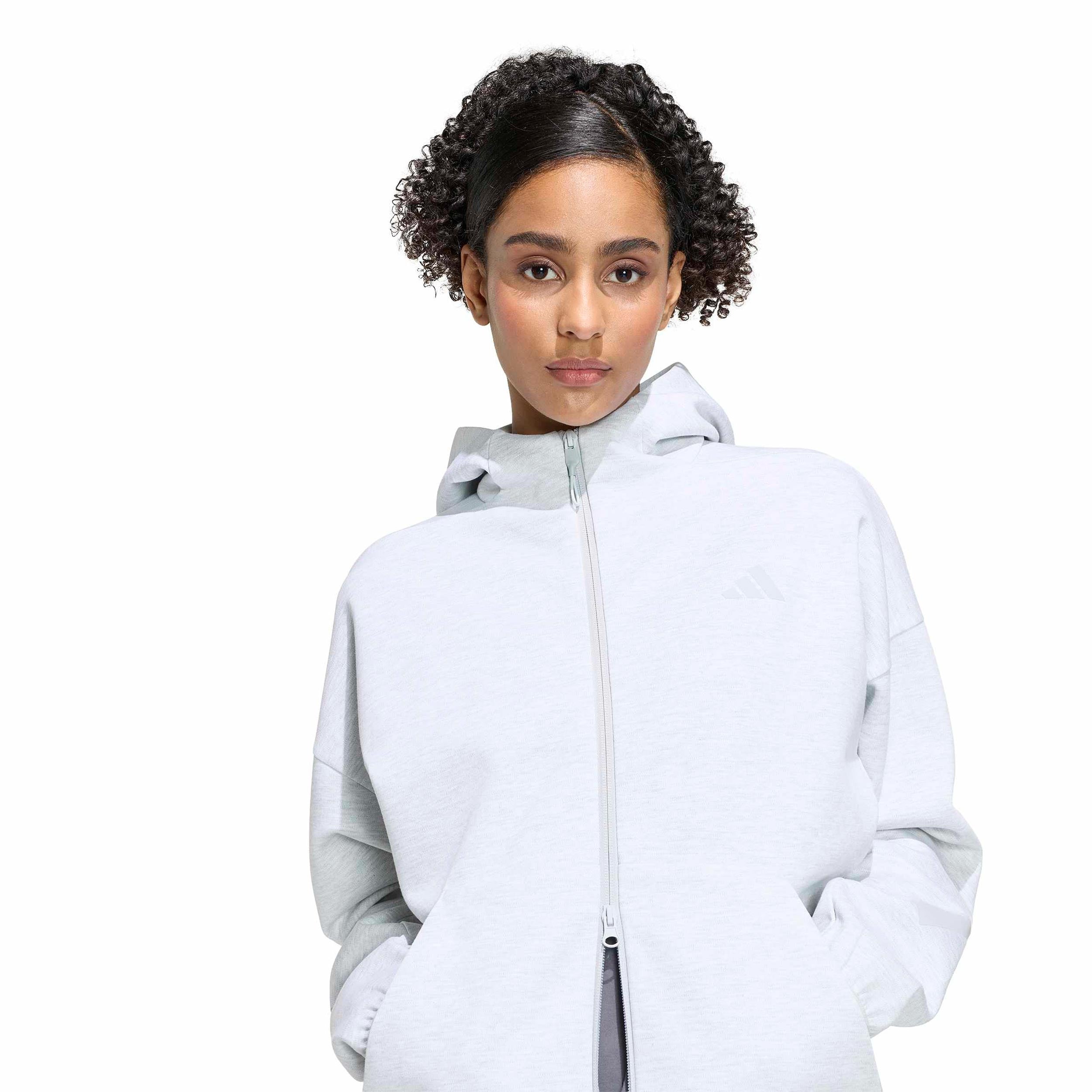 Z.N.E. Zip Hoodie Women - lightgrey | Tennis-Point