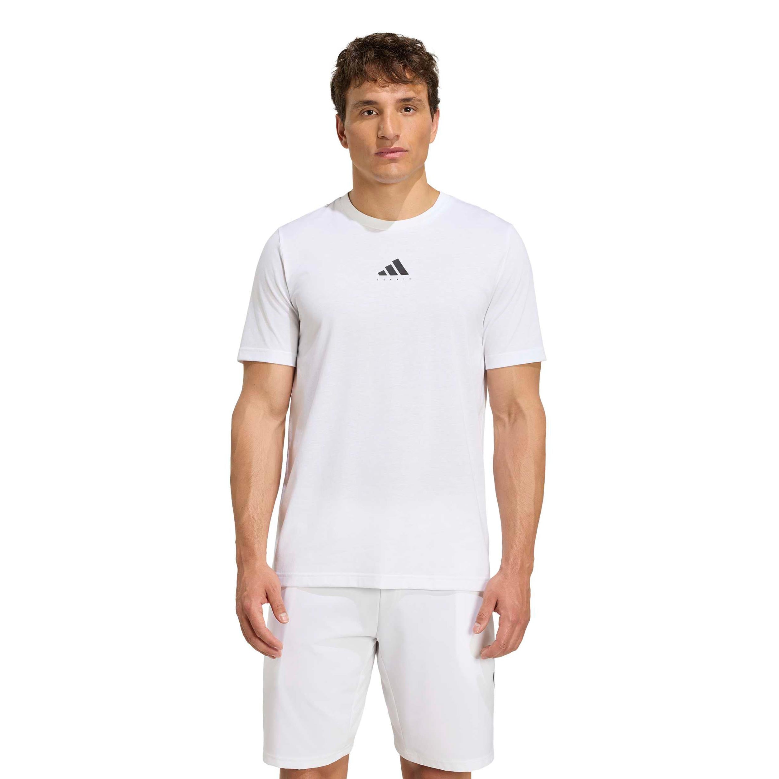 adidas T-Shirt Men - white, multicoloured