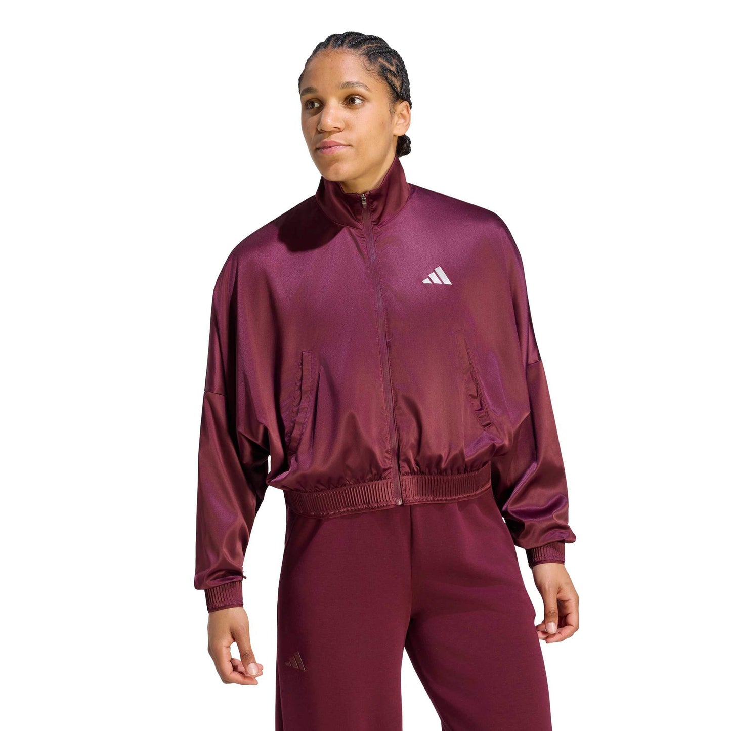 adidas Cover Training jacket Women - wine red