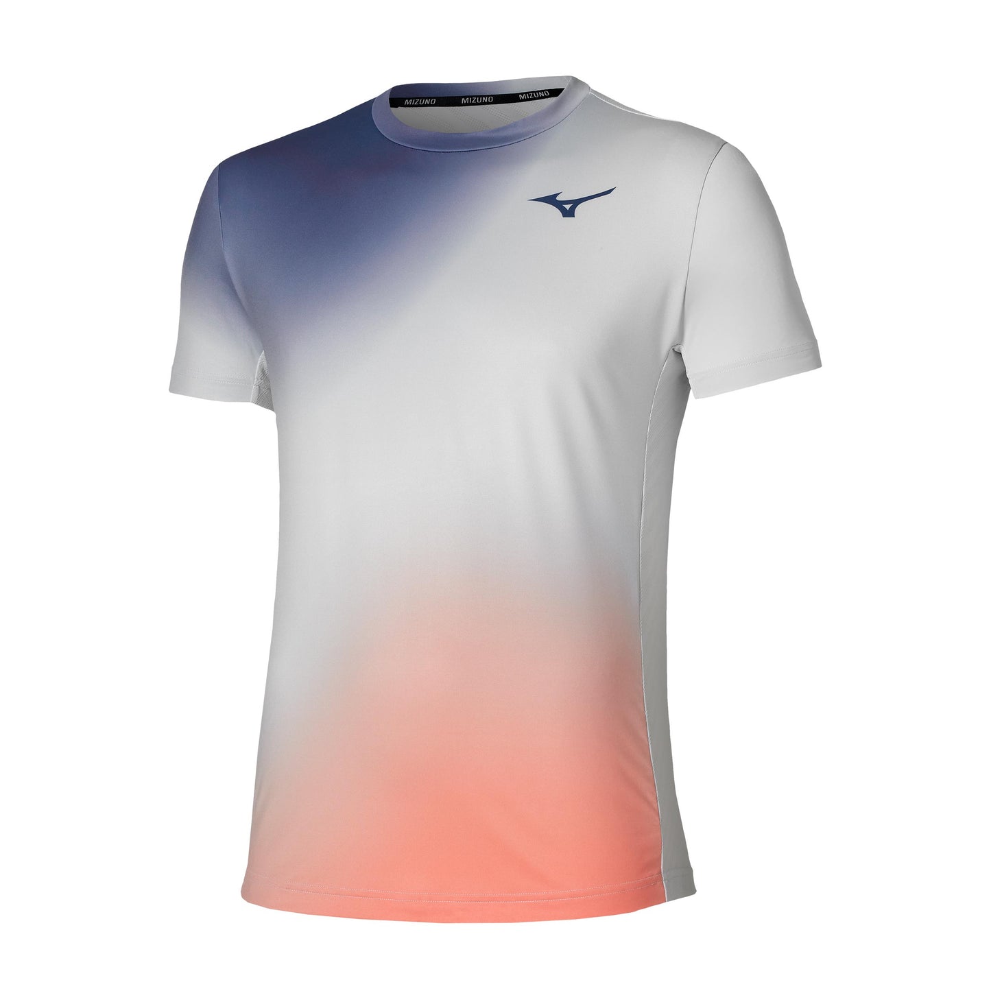 Mizuno Graphic T-Shirt Men - lightgrey, coral