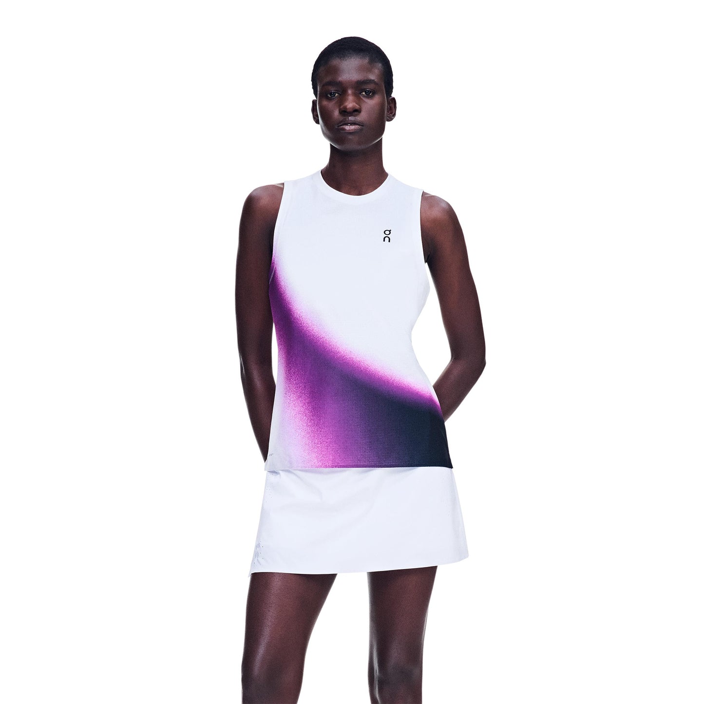On Court Swing Tank Top Women - white, berry