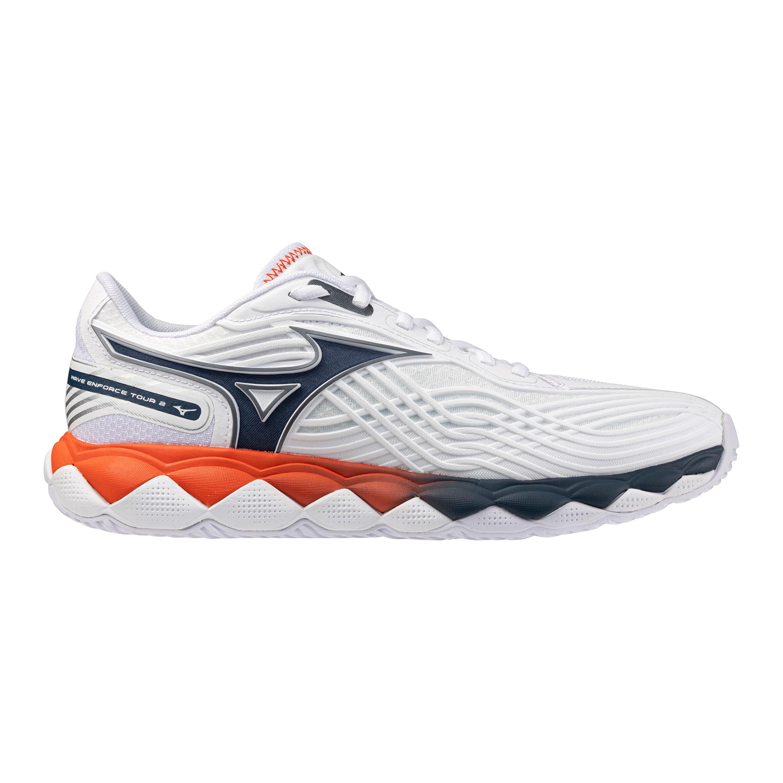 Mizuno Wave Enforce Tour 2 All court shoe Men - white, blue