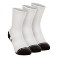 Performance Tech Crew Sports Socks 3 Pack Unisex - white, dark grey