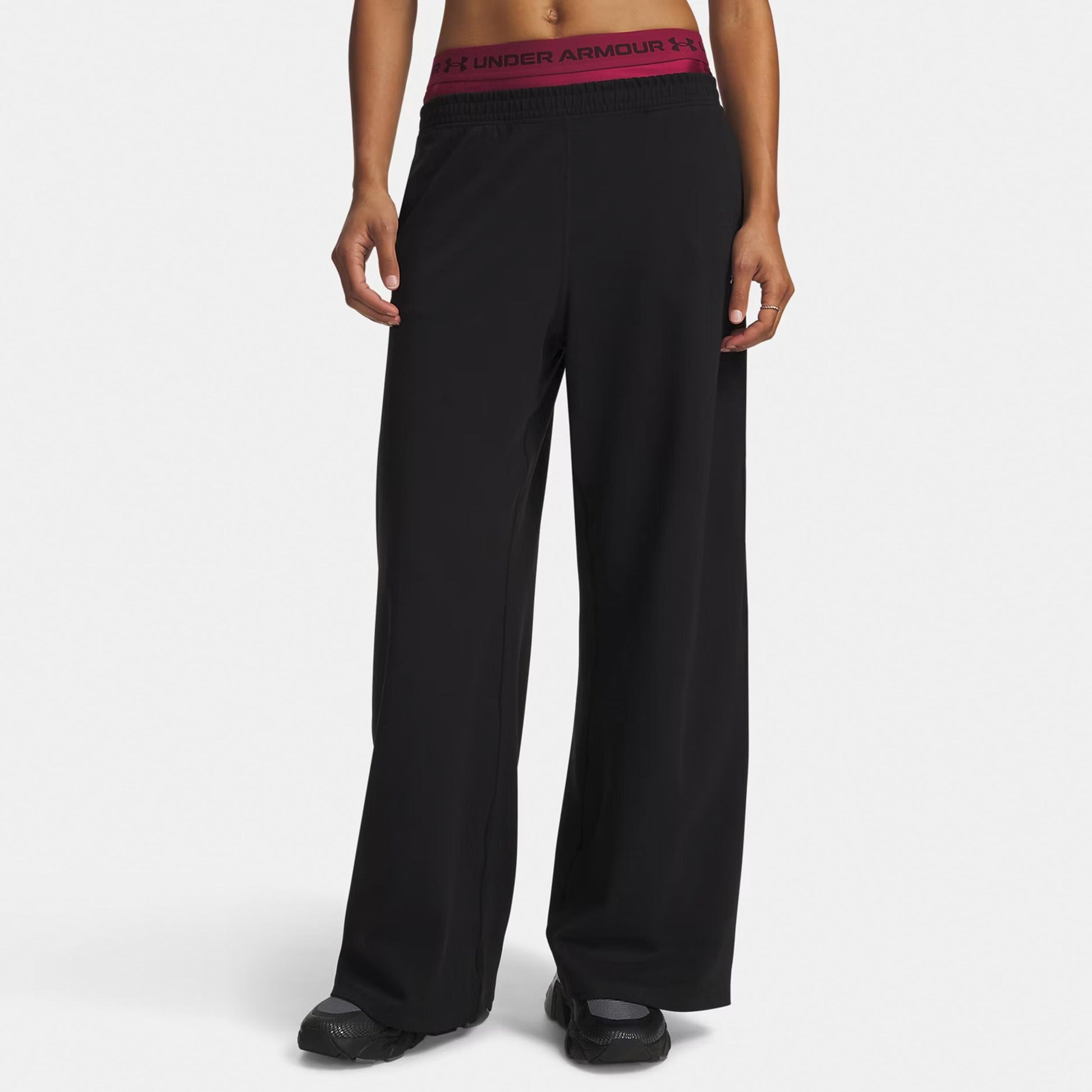 Under Armour Motion Wide Training pants Women - black, white