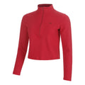 Motion 1/2 Zip Long sleeve Women - red, dark red