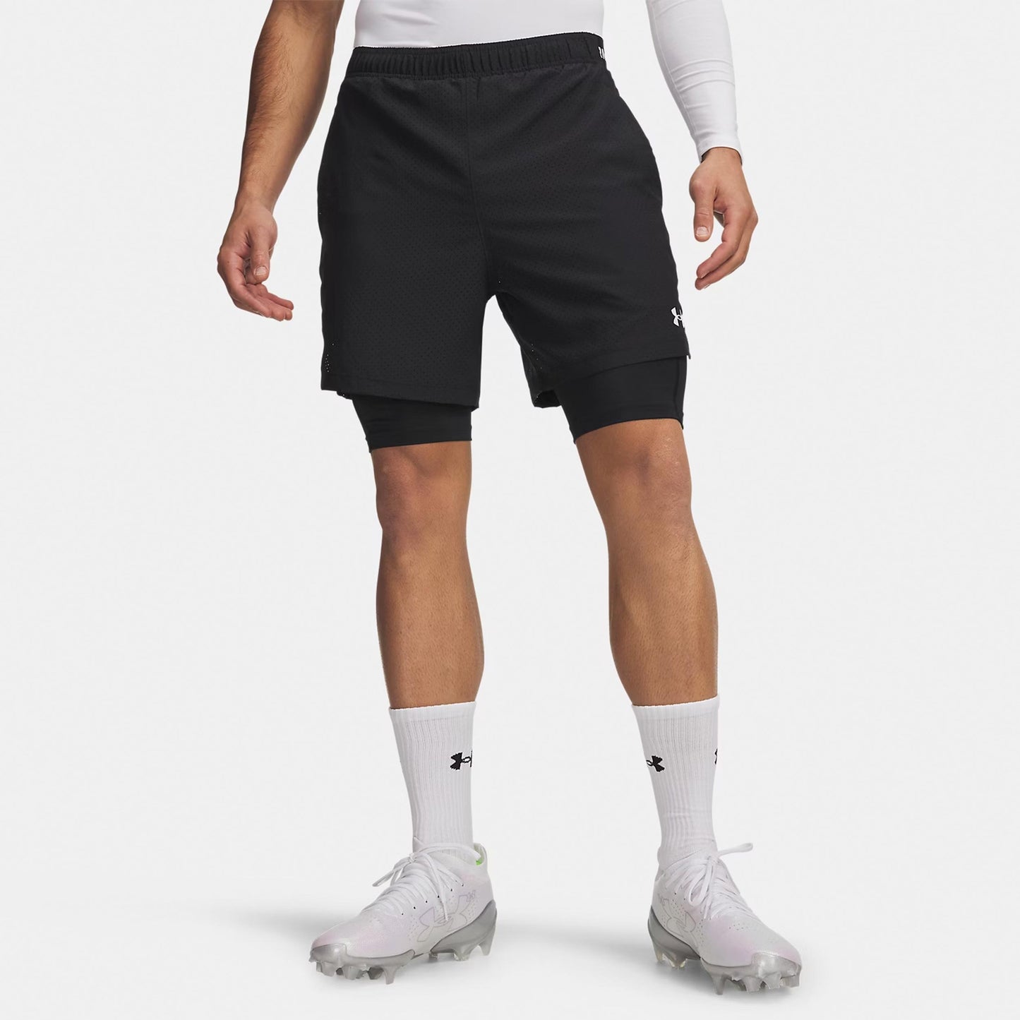 Under Armour Vanish Woven 2.0 2n1 Shorts Men - black, white