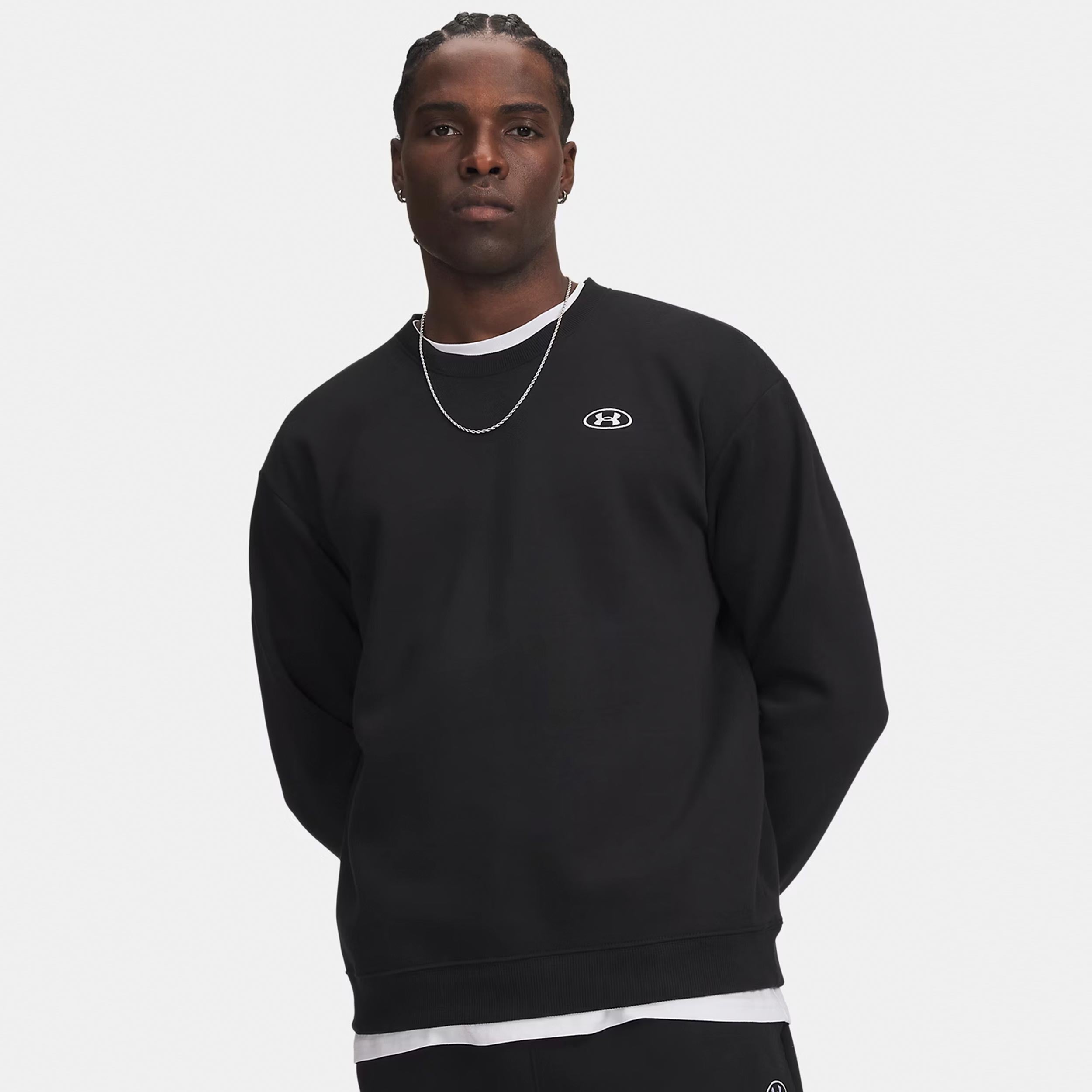 Under Armour Rival Fleece Crew Sweatshirt Men - black, white