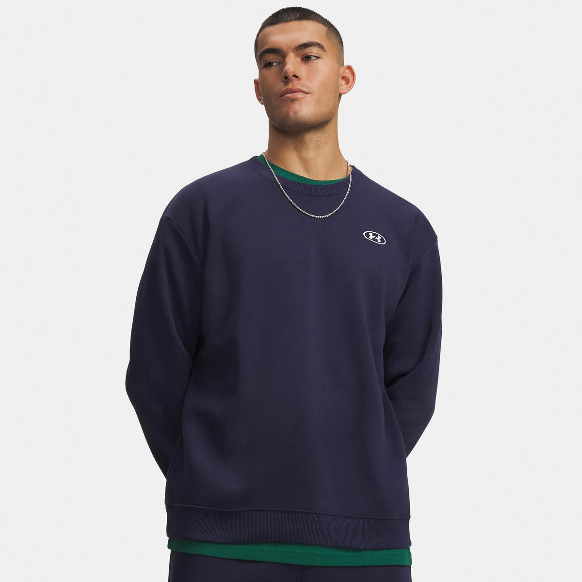 Under Armour Rival Fleece Crew Sweatshirt Men - blue, white