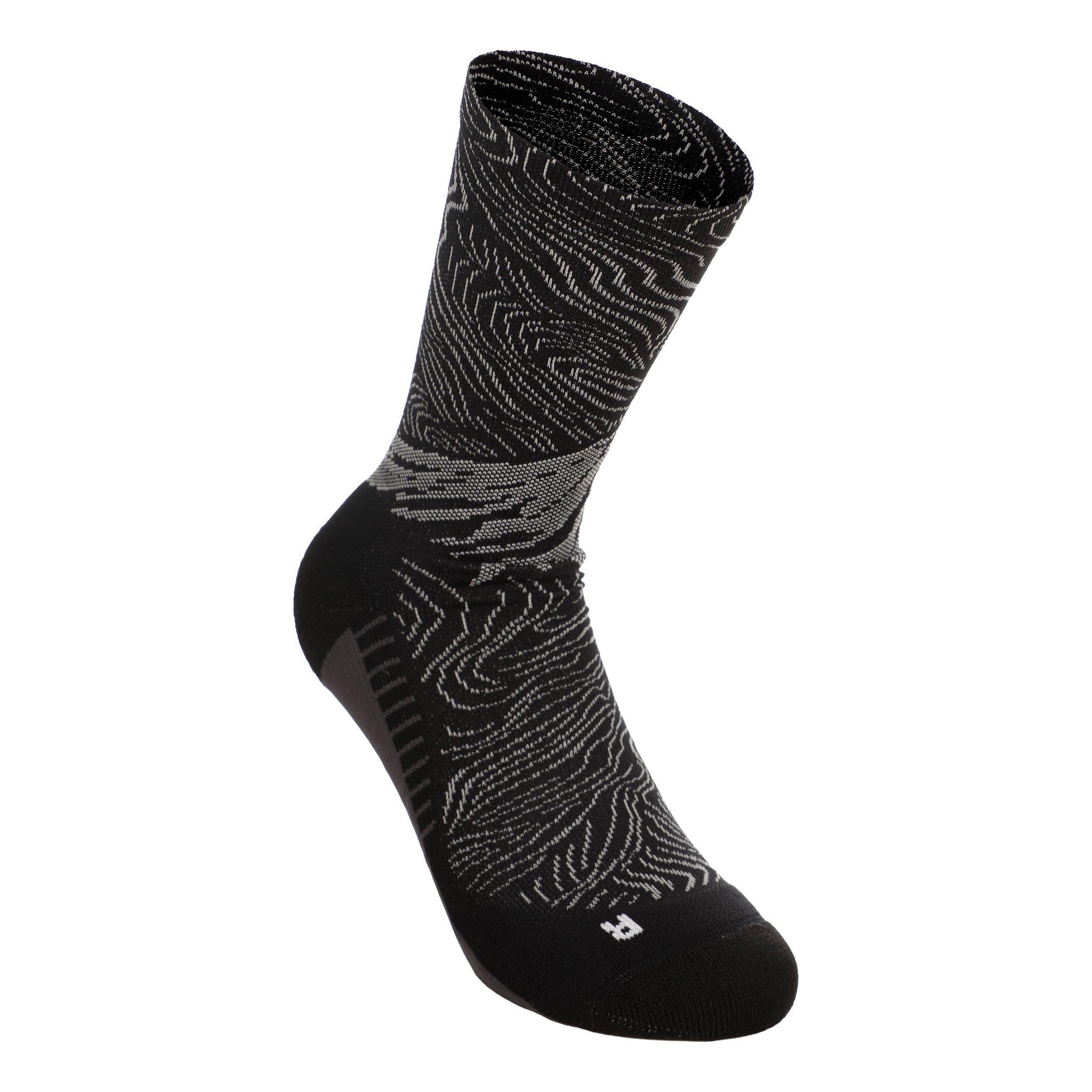 ASICS Fujitrail Graphic Crew  Running Socks - black, grey