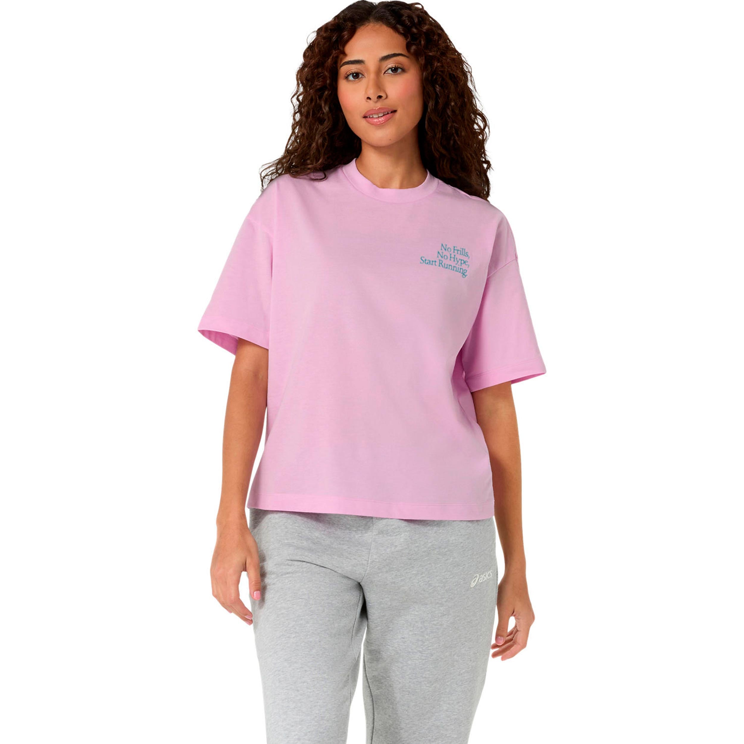 ASICS Runner Message Graphic  Running shirt - lilac, turquoise