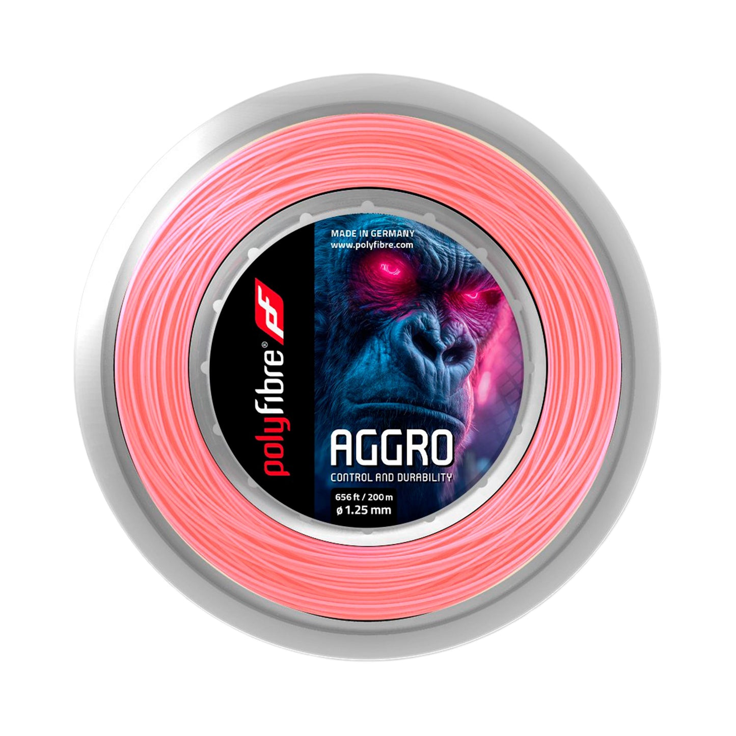 Polyfibre Aggro String reel 12,2m, 200m - pink