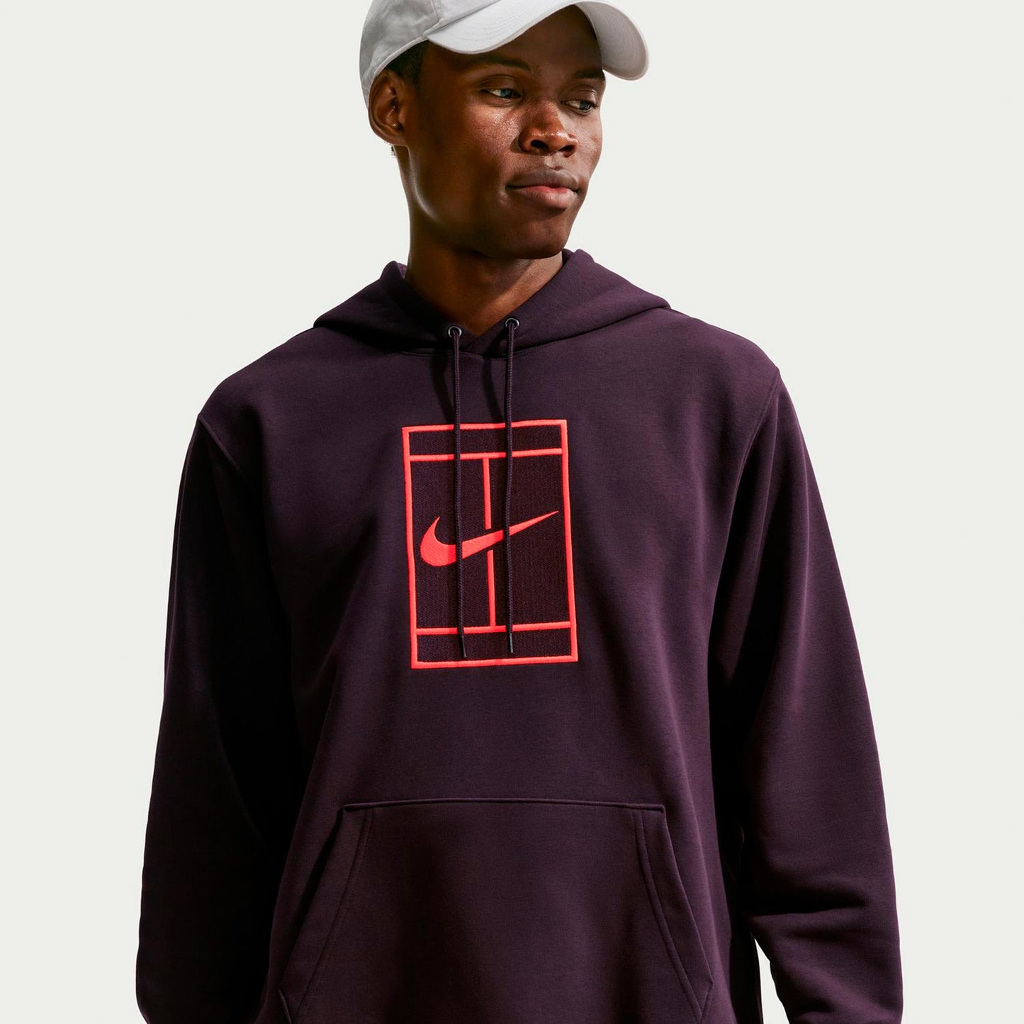 Nike Court Hoody Men - dark red