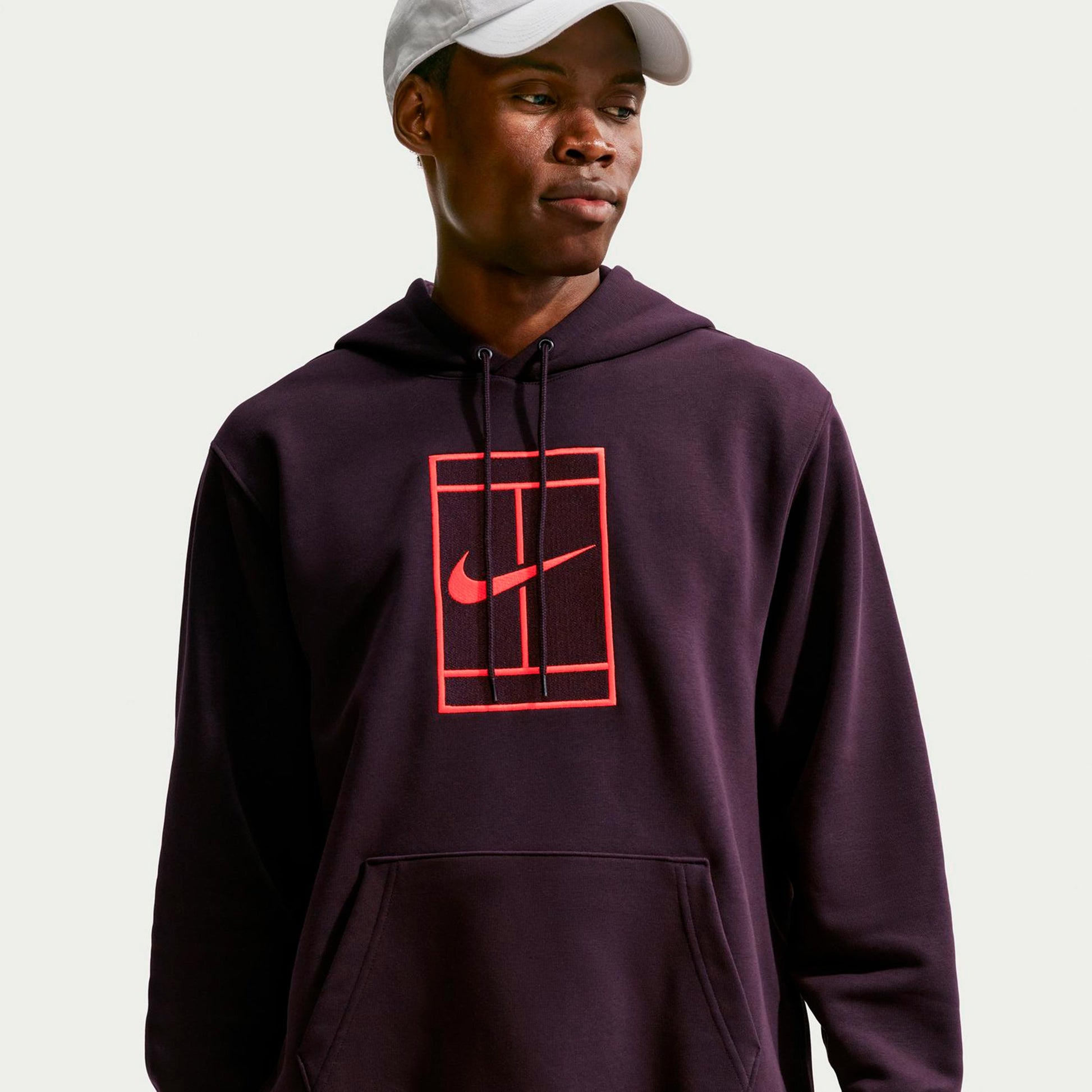 Nike Court Hoody Men - dark red