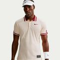 Jannik Sinner Court Slam Polo Men - cream, wine red