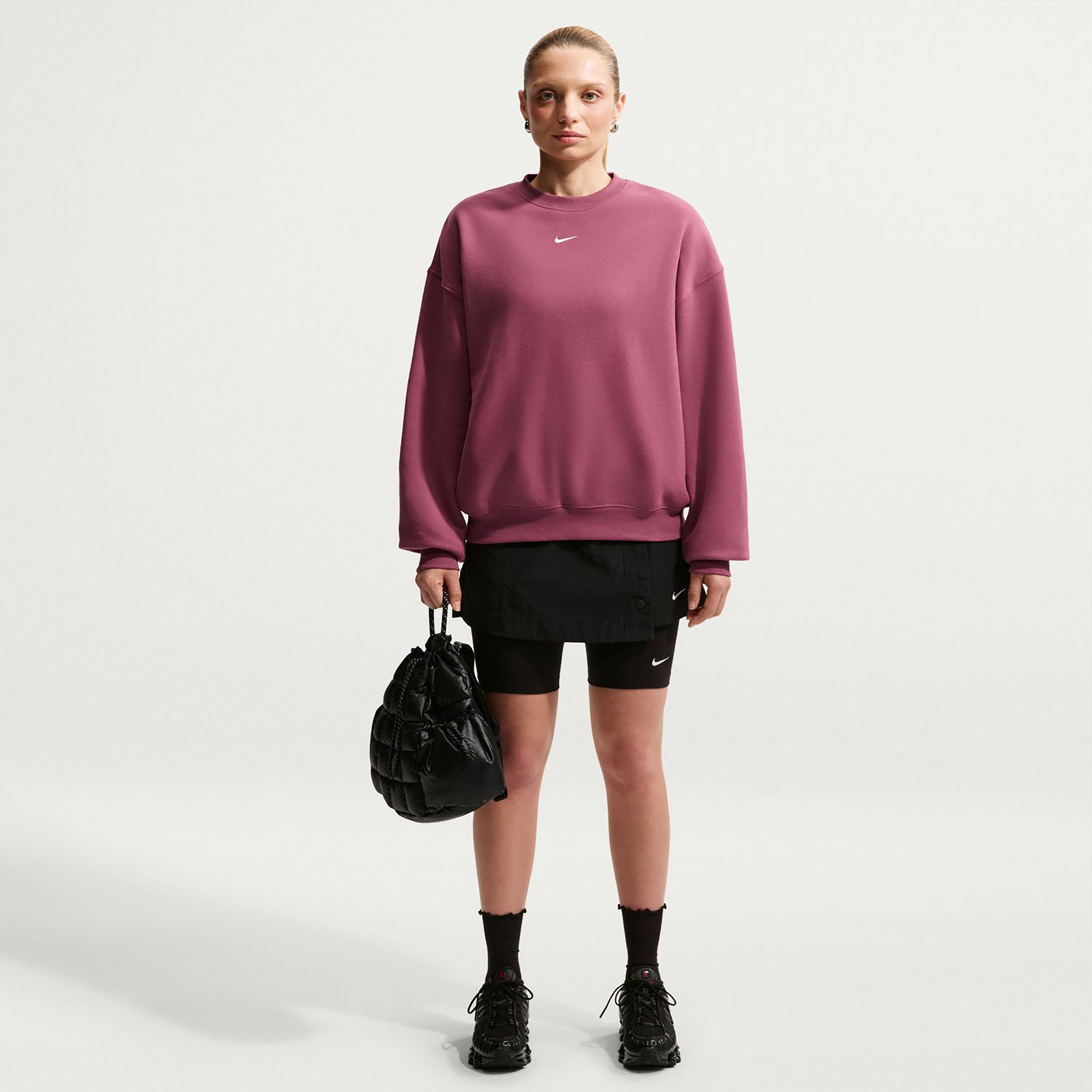 Nike Studio Fleece Sweatshirt Women - mauve