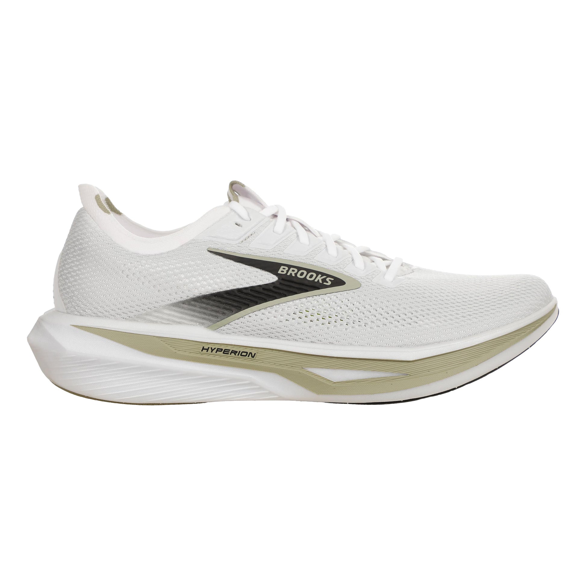 Brooks Hyperion 3 Neutral running shoe Men - white, olive