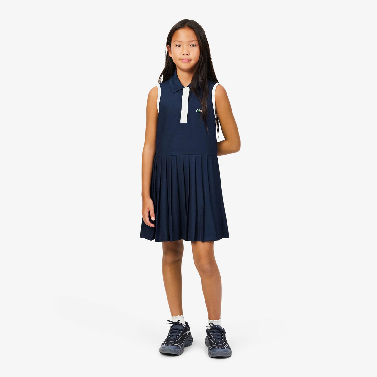 Lacoste Dress Girls - dark blue, white