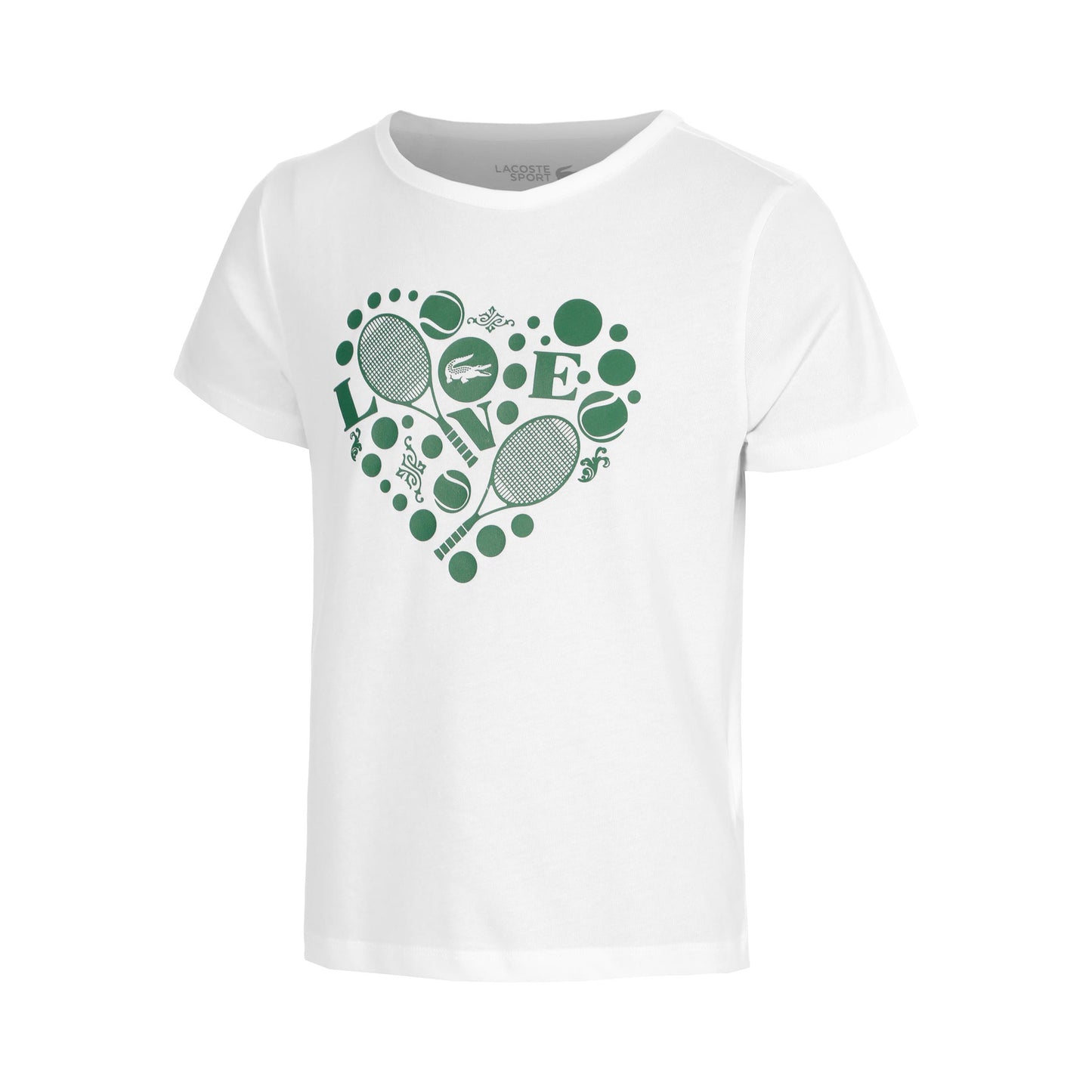 Lacoste T-Shirt Kids - white, dark green