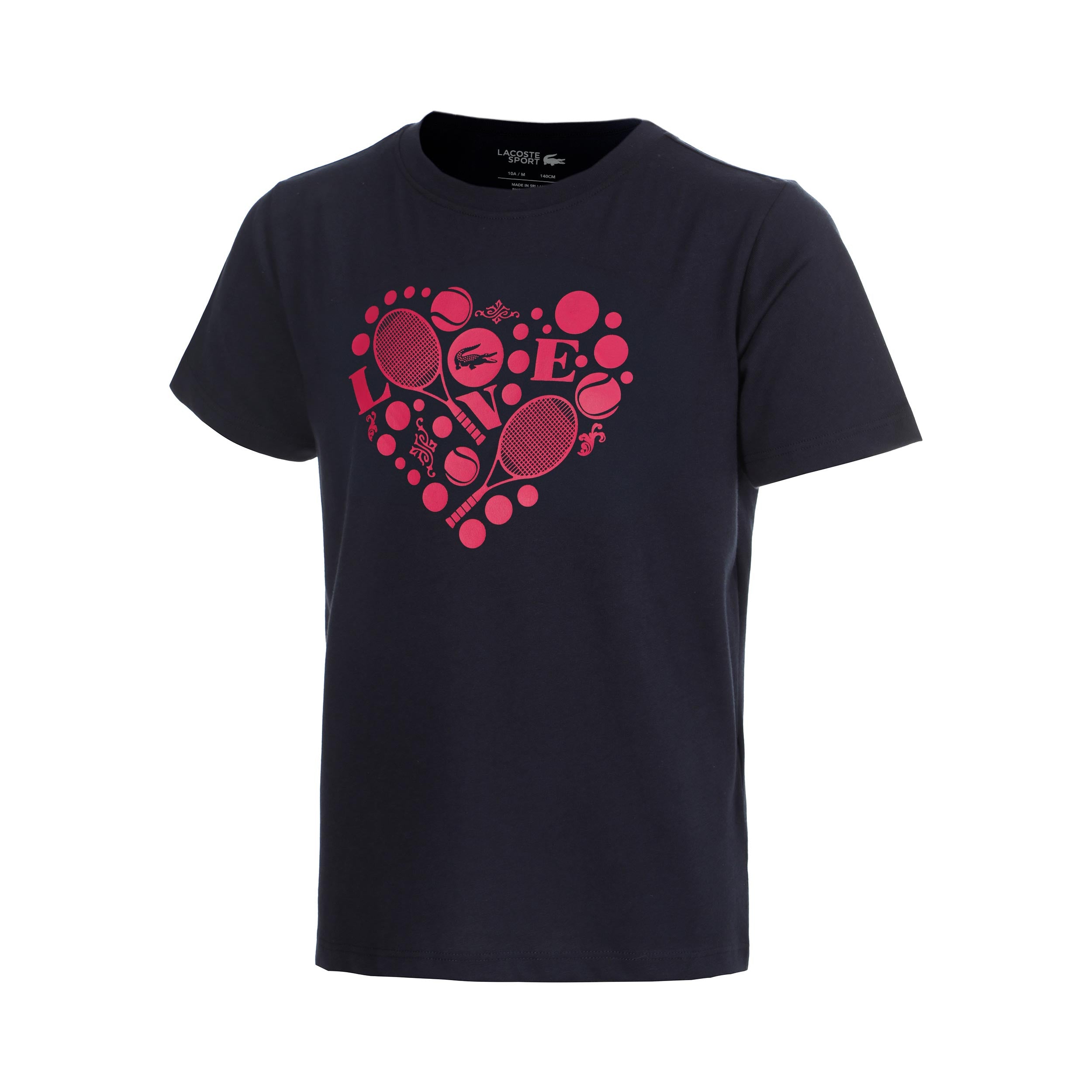 Lacoste T-Shirt Kids - dark blue, pink