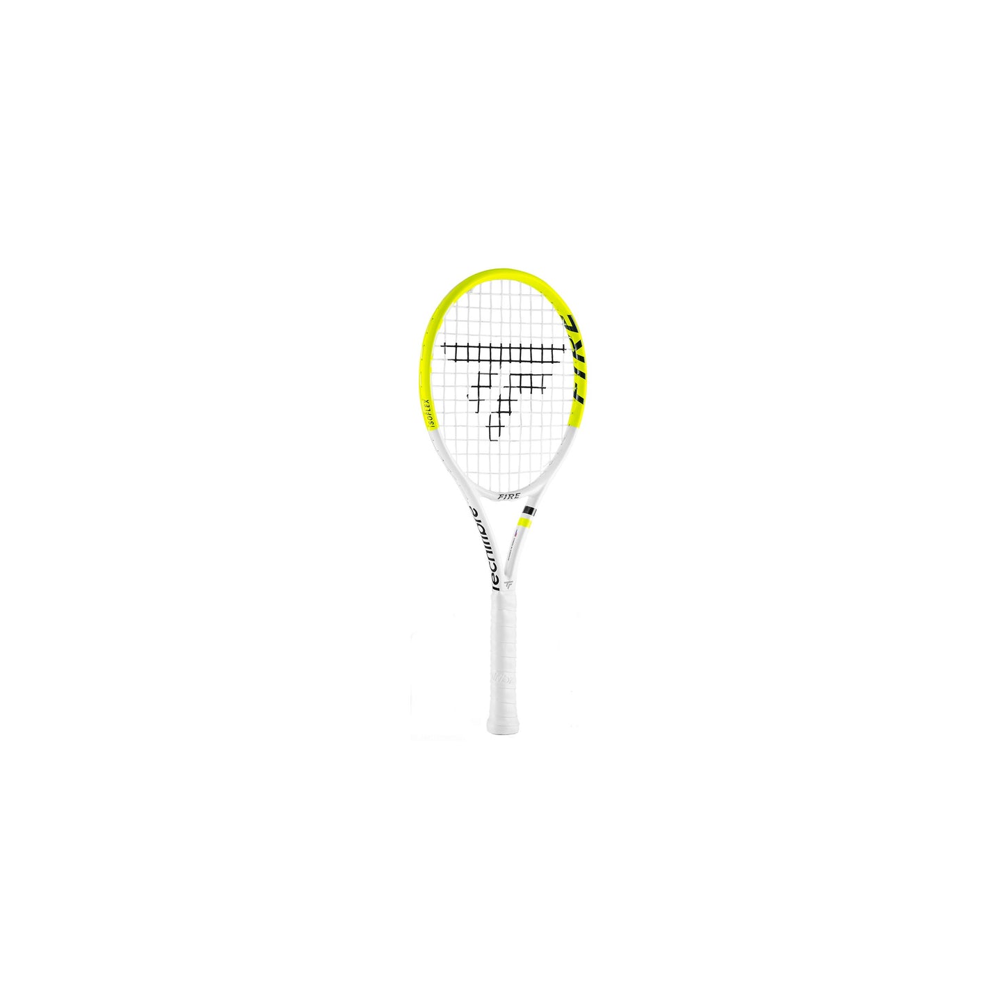 Tecnifibre Fire Mini Racket Key ring - white, yellow
