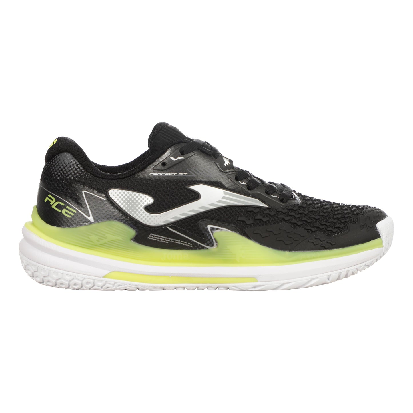 Joma Ace All court shoe Women - black, lime
