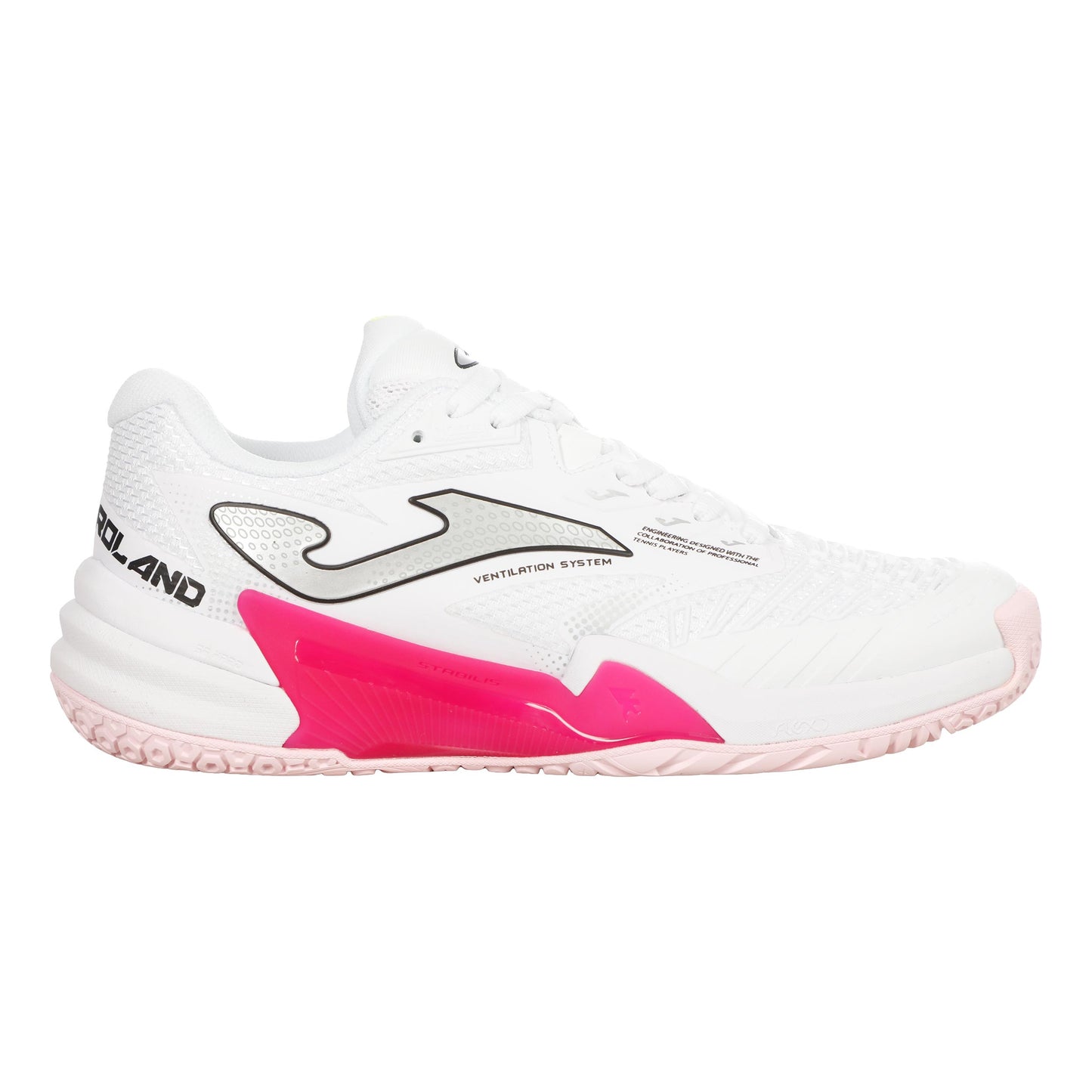 Joma Roland All court shoe Women - white, pink