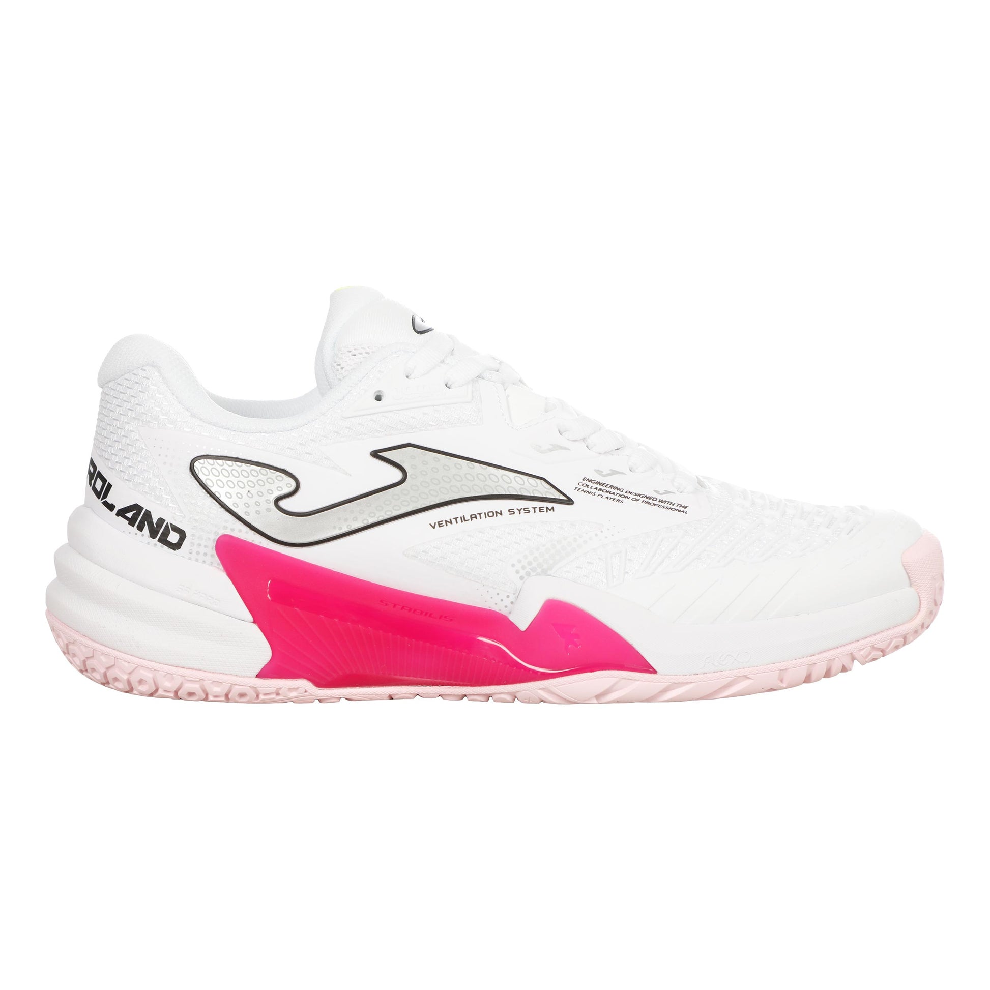 Joma Roland All court shoe Women - white, pink