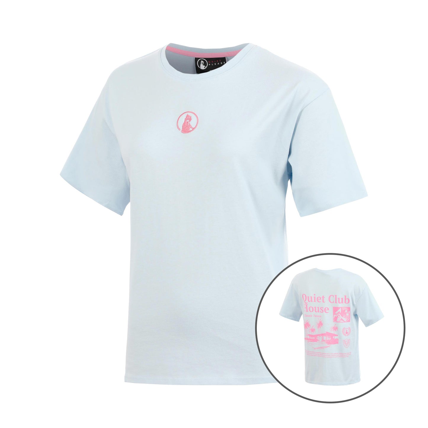 Quiet Please Club House Loose Fit T-Shirt Kids - light blue