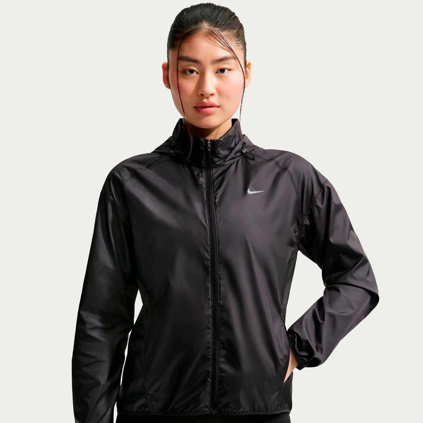 Nike Tempo  Running jacket Women - black, silver