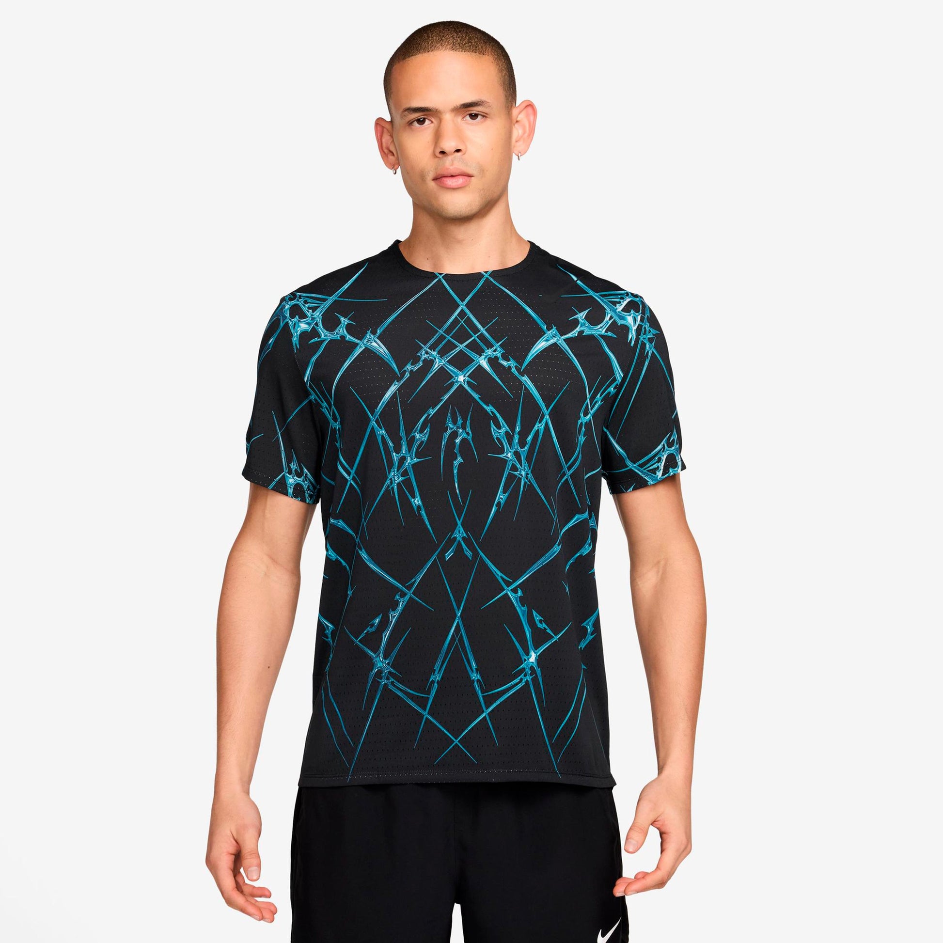 Nike AeroSwift  Running shirt Men - black, white
