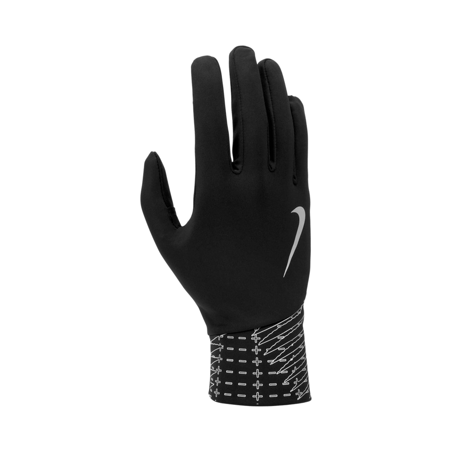 Nike Pacer Lightweight Reflective  Running gloves Men - black, silver