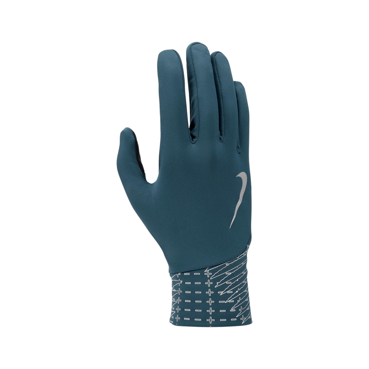 Nike Pacer Lightweight Reflective  Running gloves Men - blue grey, silver