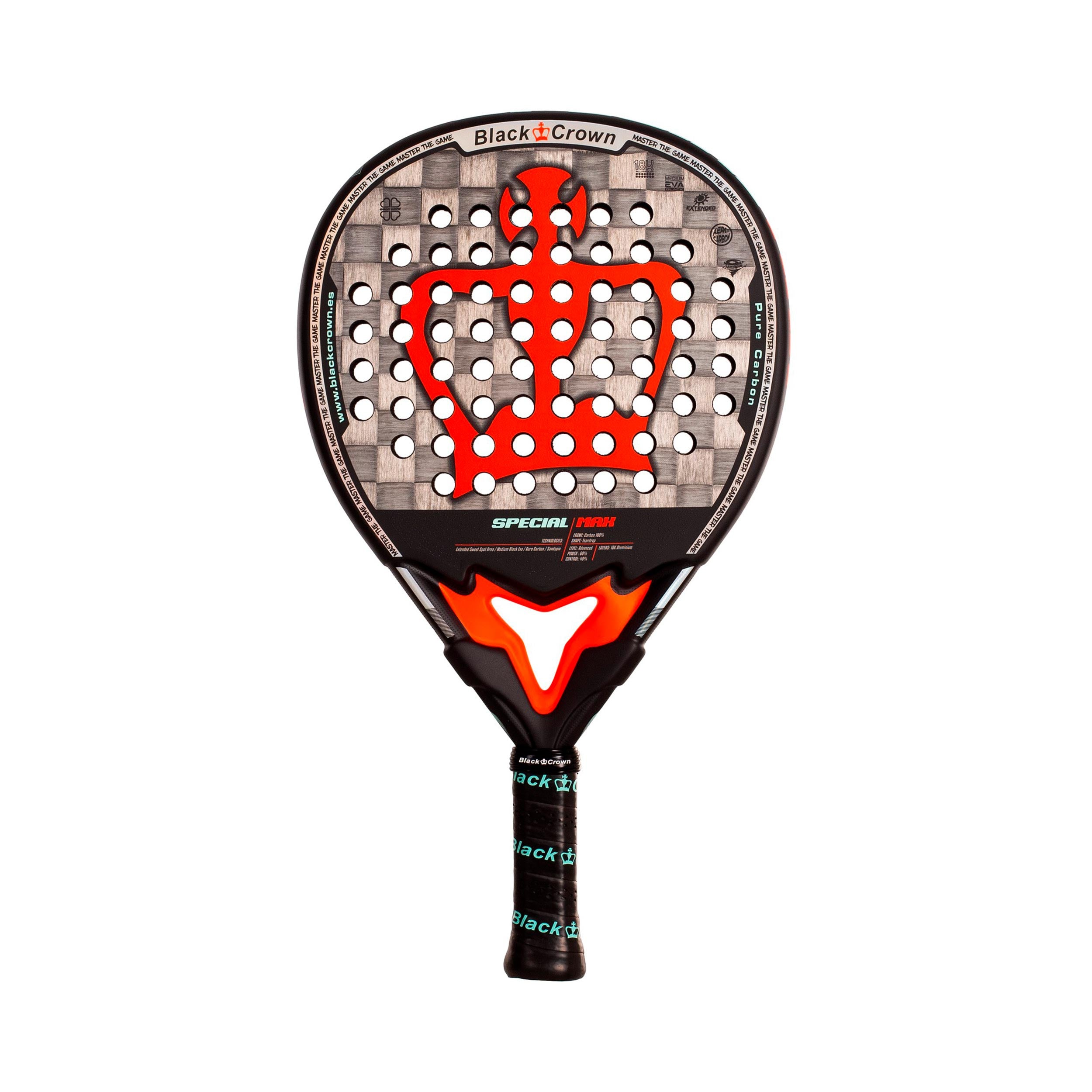 Black Crown Special Max Padel racket