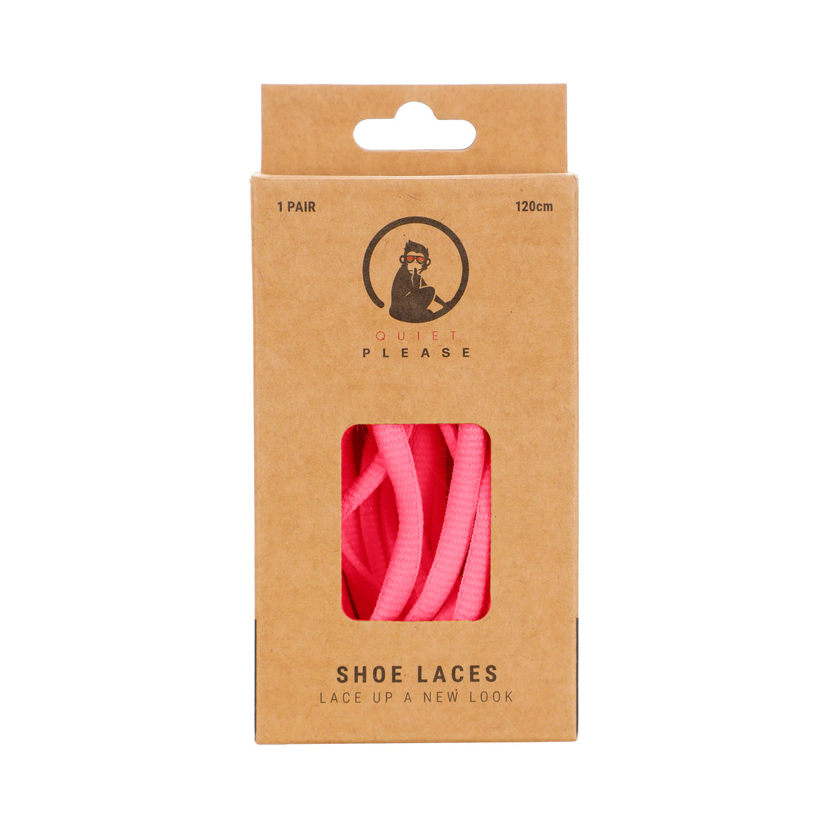 Quiet Please QP shoe laces 120cm Shoelaces - pink