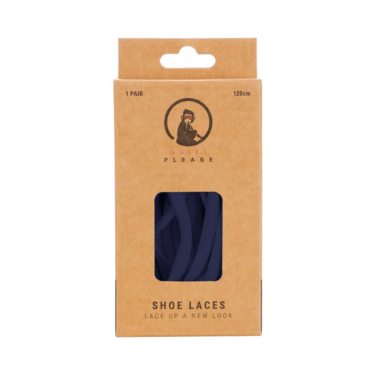 Quiet Please QP shoe laces 120cm Shoelaces - dark blue