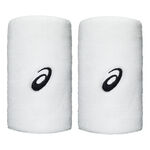 ASICS Tennis apparel ASICS Wrist Band Long Wristband - 2 Pack Unisex-white