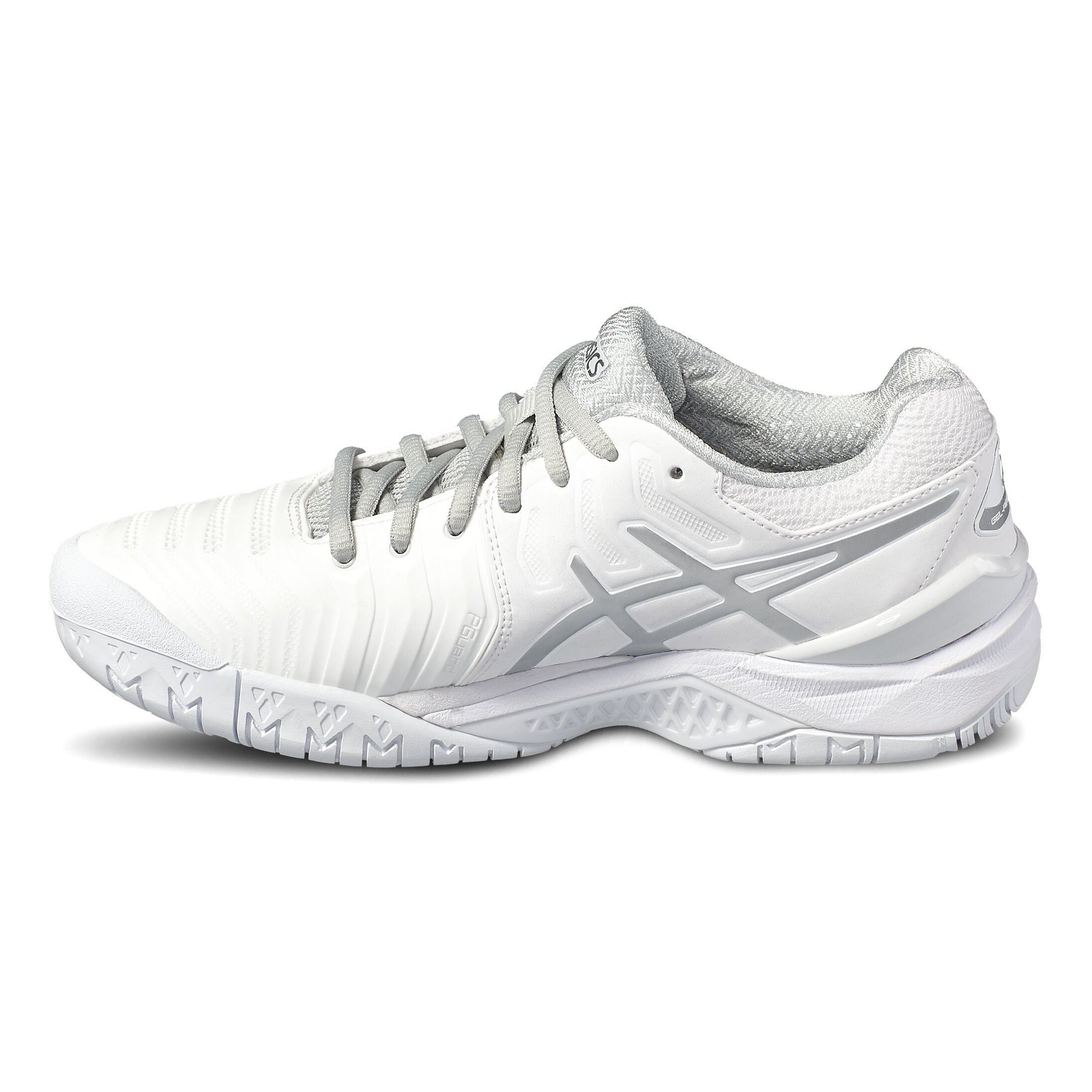 Buy ASICS Gel Resolution 7 All Court Shoe Women White Silver online Tennis Point UK