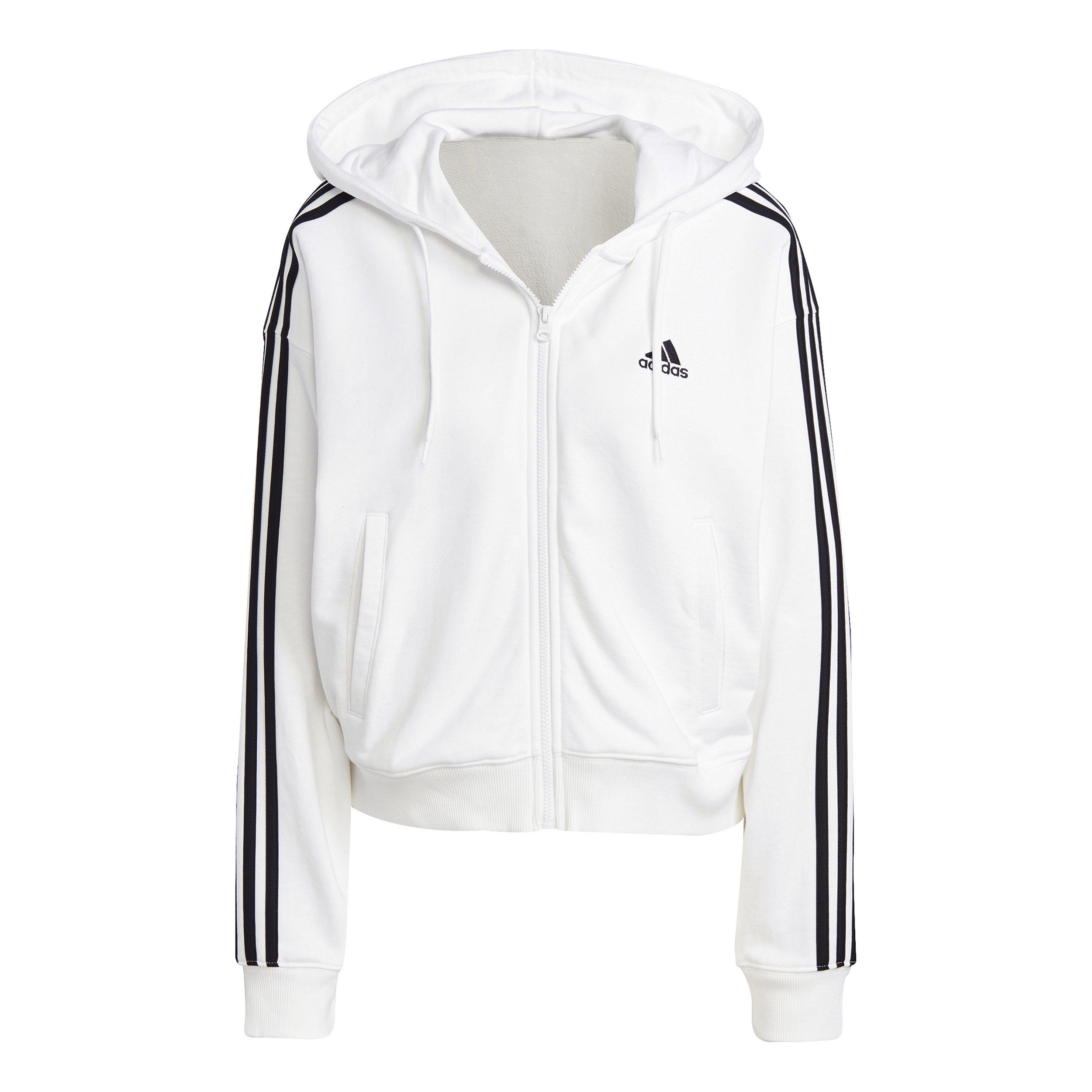 Women's adidas 3 stripe pullover hoodie on sale