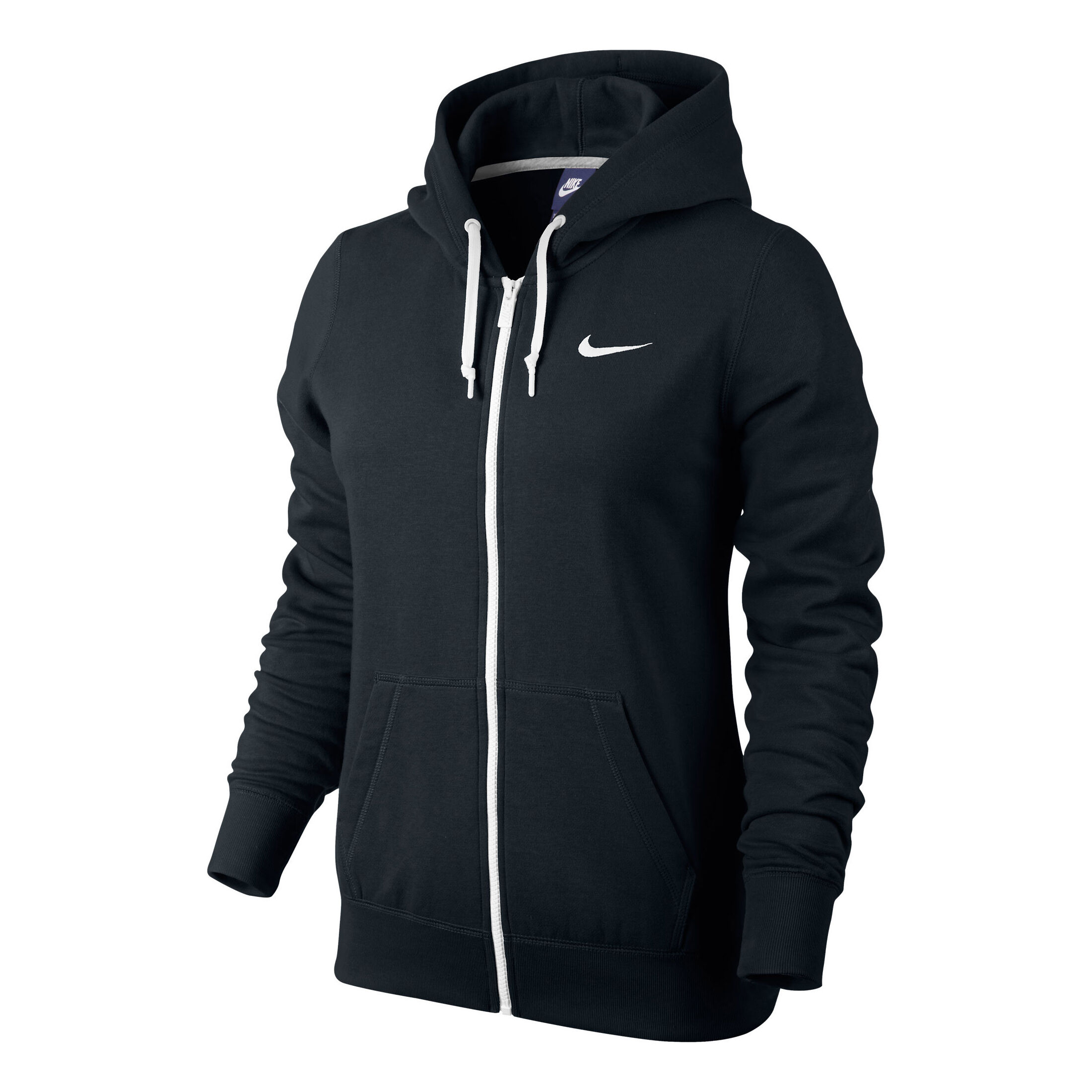 Club Swoosh Full Zip Training Jacket Women Black White