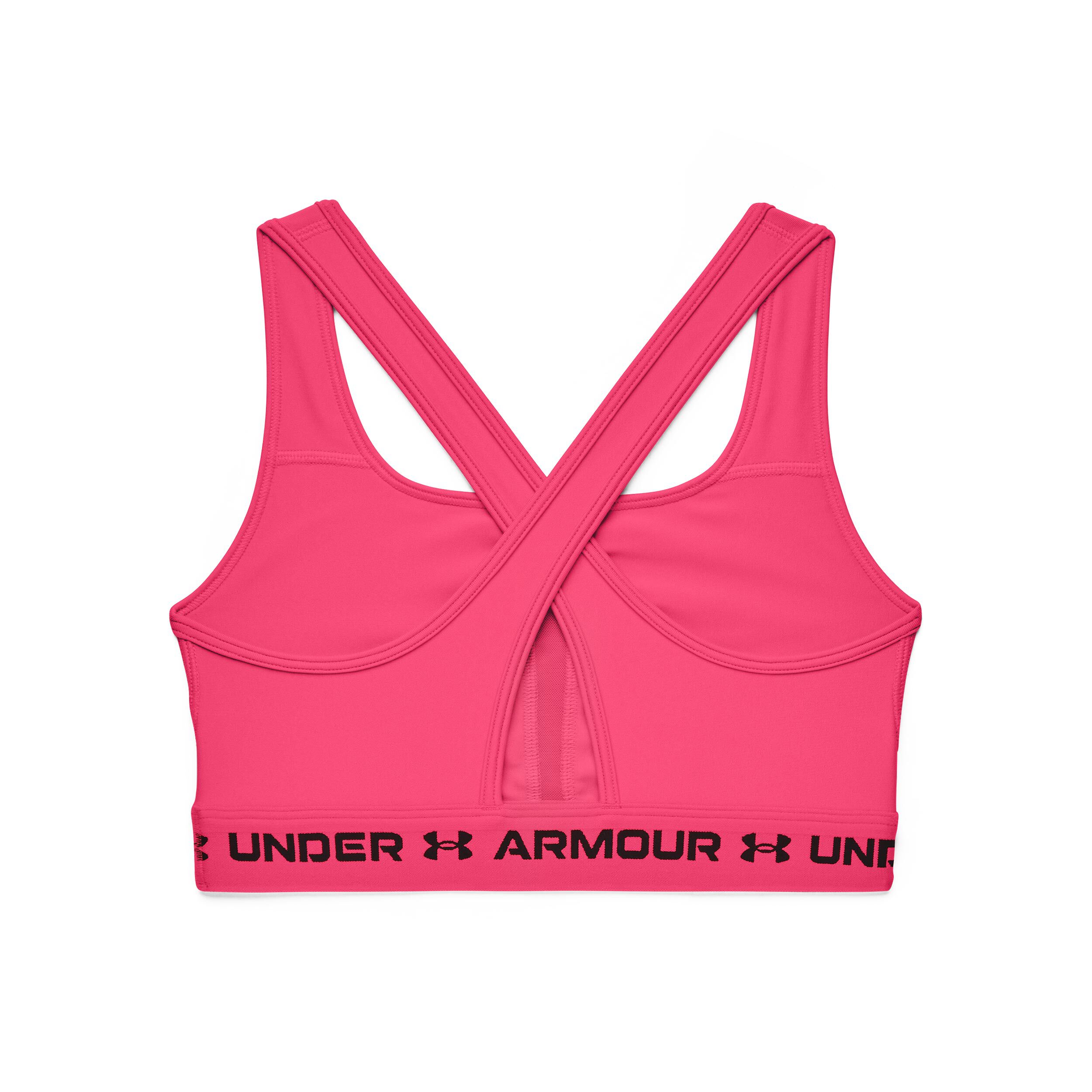Under armour pink sports bra outlet