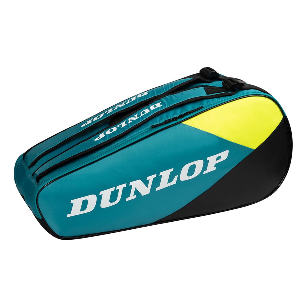Dunlop SX Club Racket Bag 6 Pack-Black,Turquoise black Dunlop SX Club Racket Bag 6 Pack-Black,Turquoise black