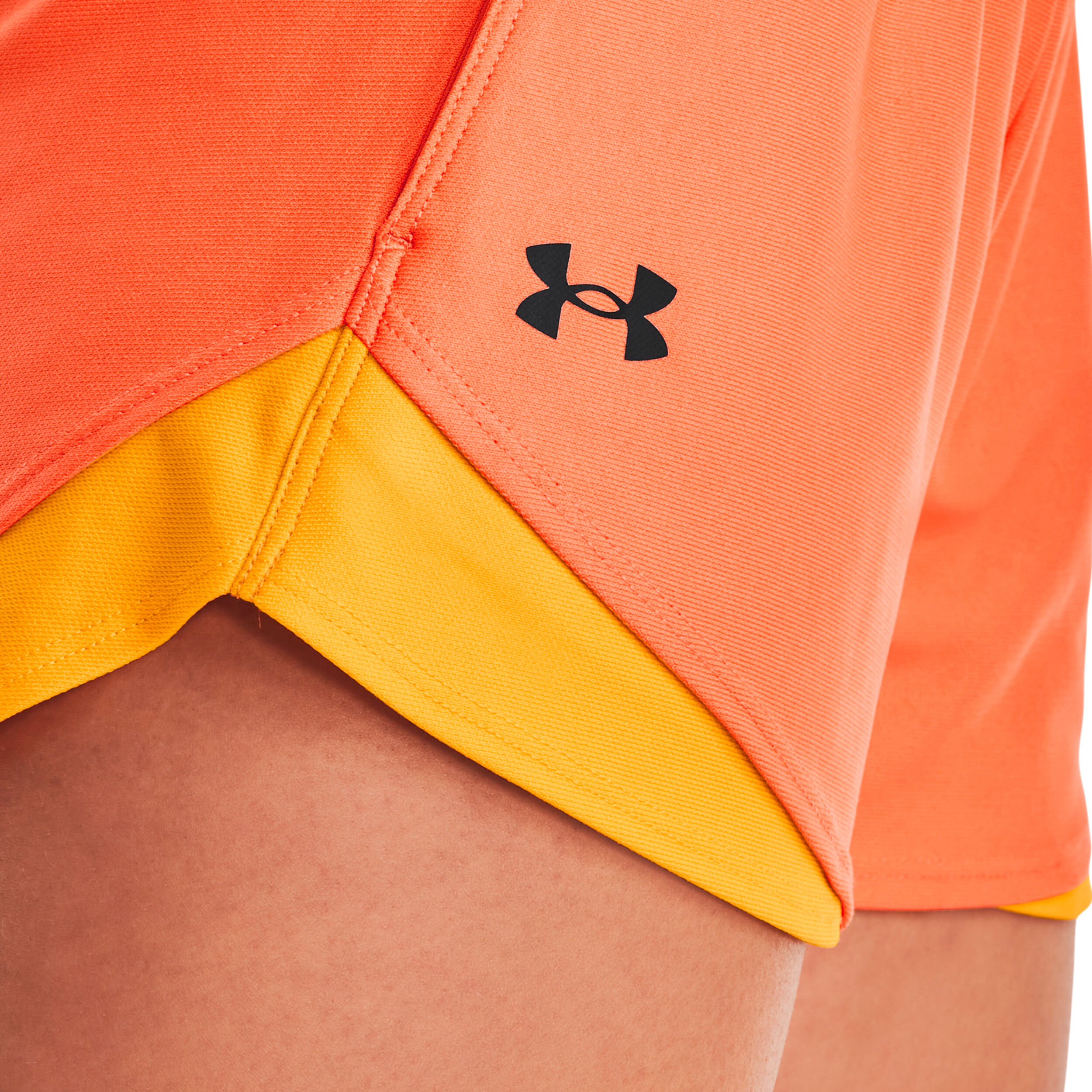 Womens orange clearance under armour shorts