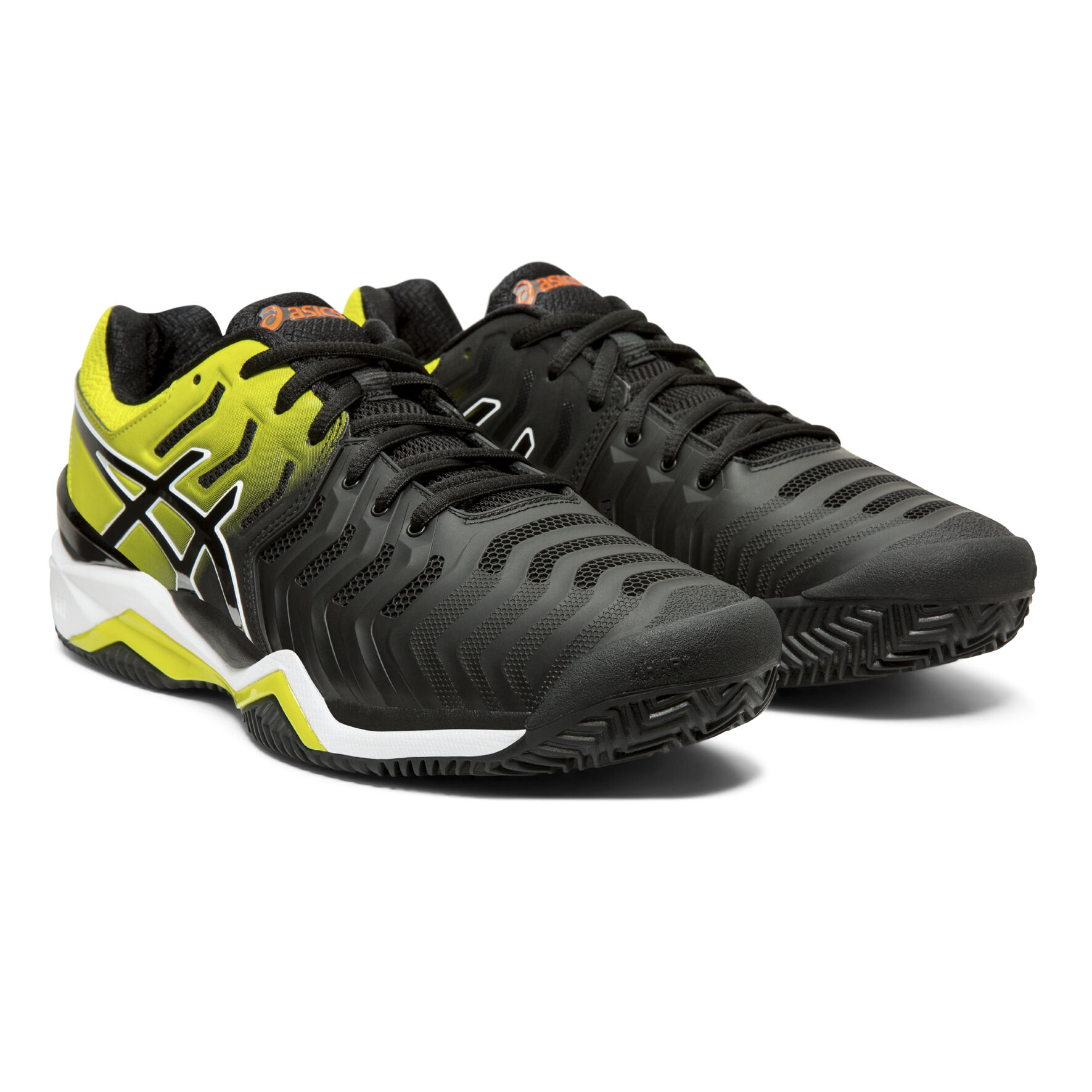 Gel Resolution 7 Clay Court Shoe Men Black Yellow