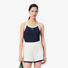 Tank Top Women-Dark Blue,White