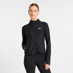 New Balance Clothing New Balance Space Dye Full Zip Training Jacket Women-Black