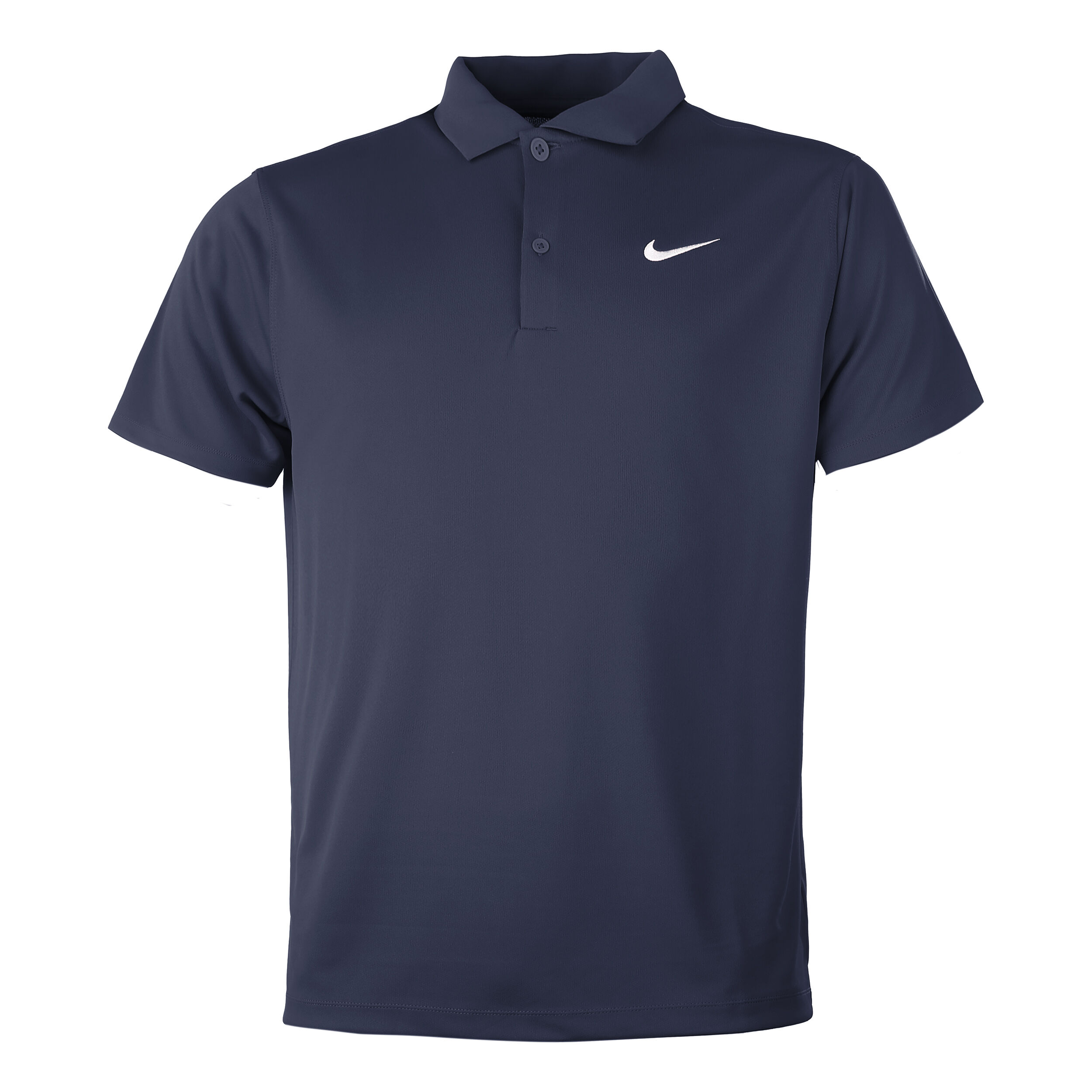 Navy blue dri fit polo shirt top