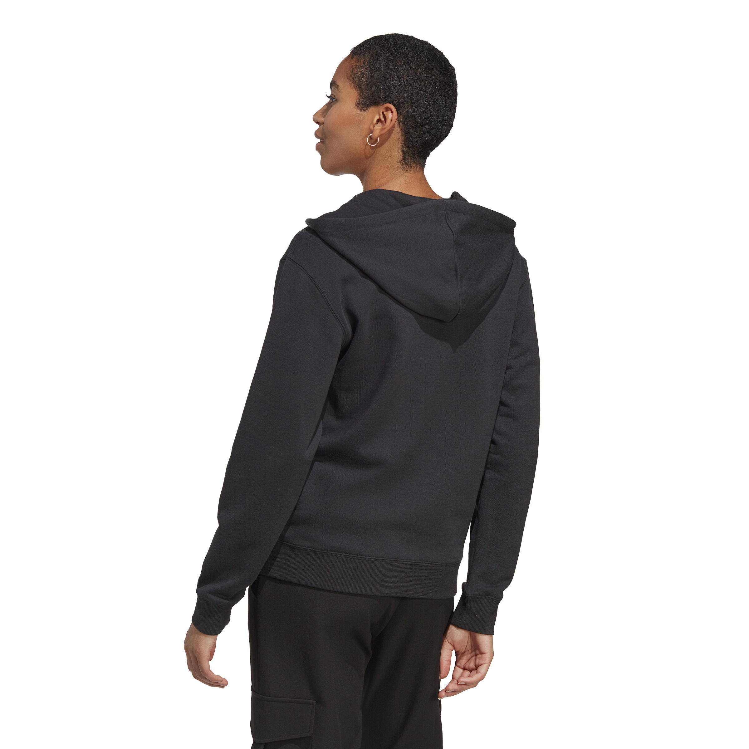 Adidas essentials linear new arrivals full zip hoodie